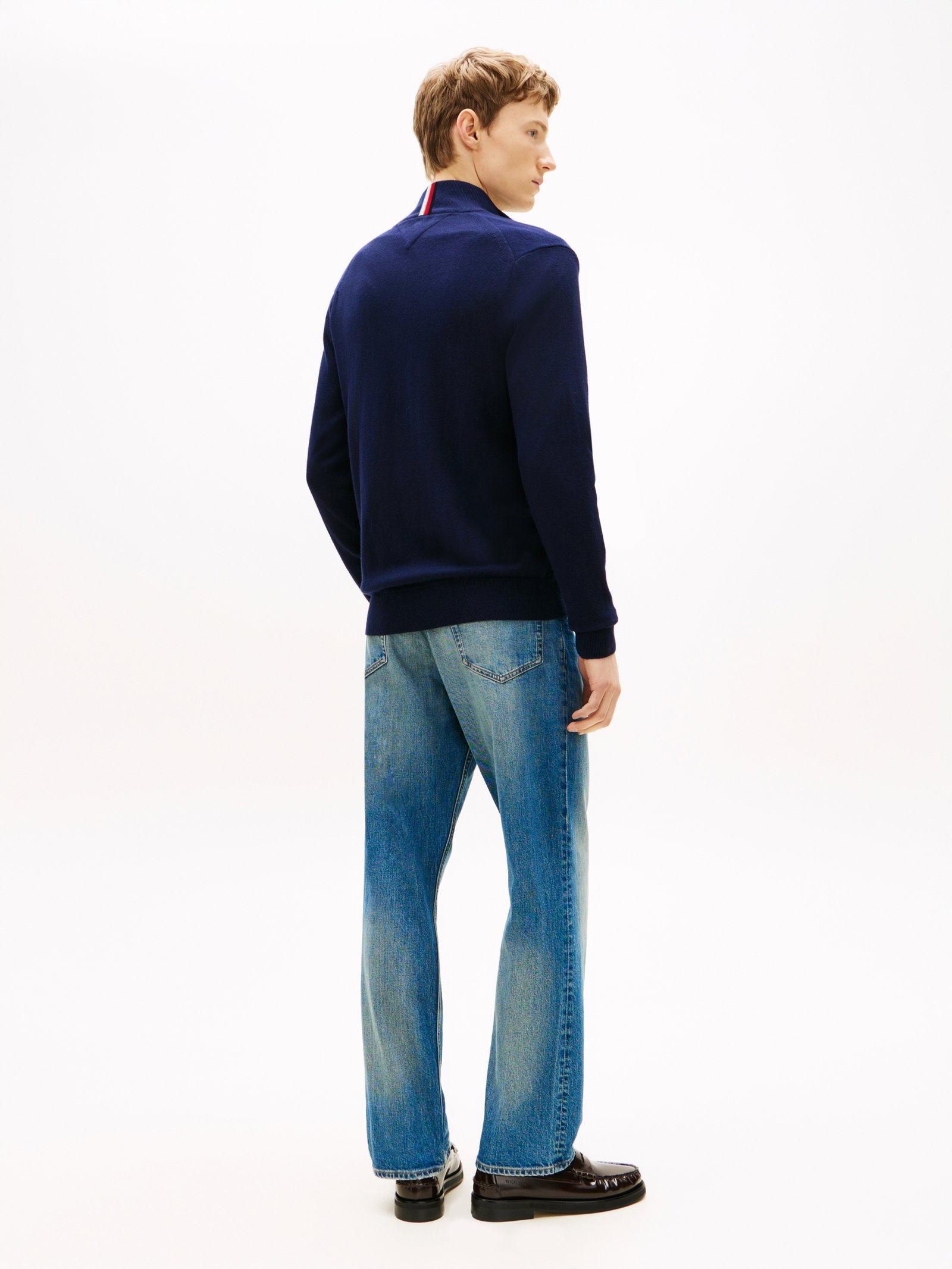 PIMA ORG CTN CASHMERE ZIP THRU, BLUE #10