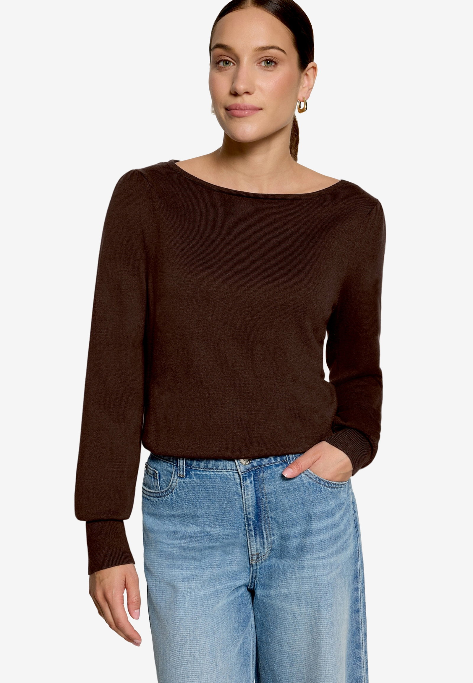 Strickpullover Kurz 1/1 Arm, Chocolate Plum #2
