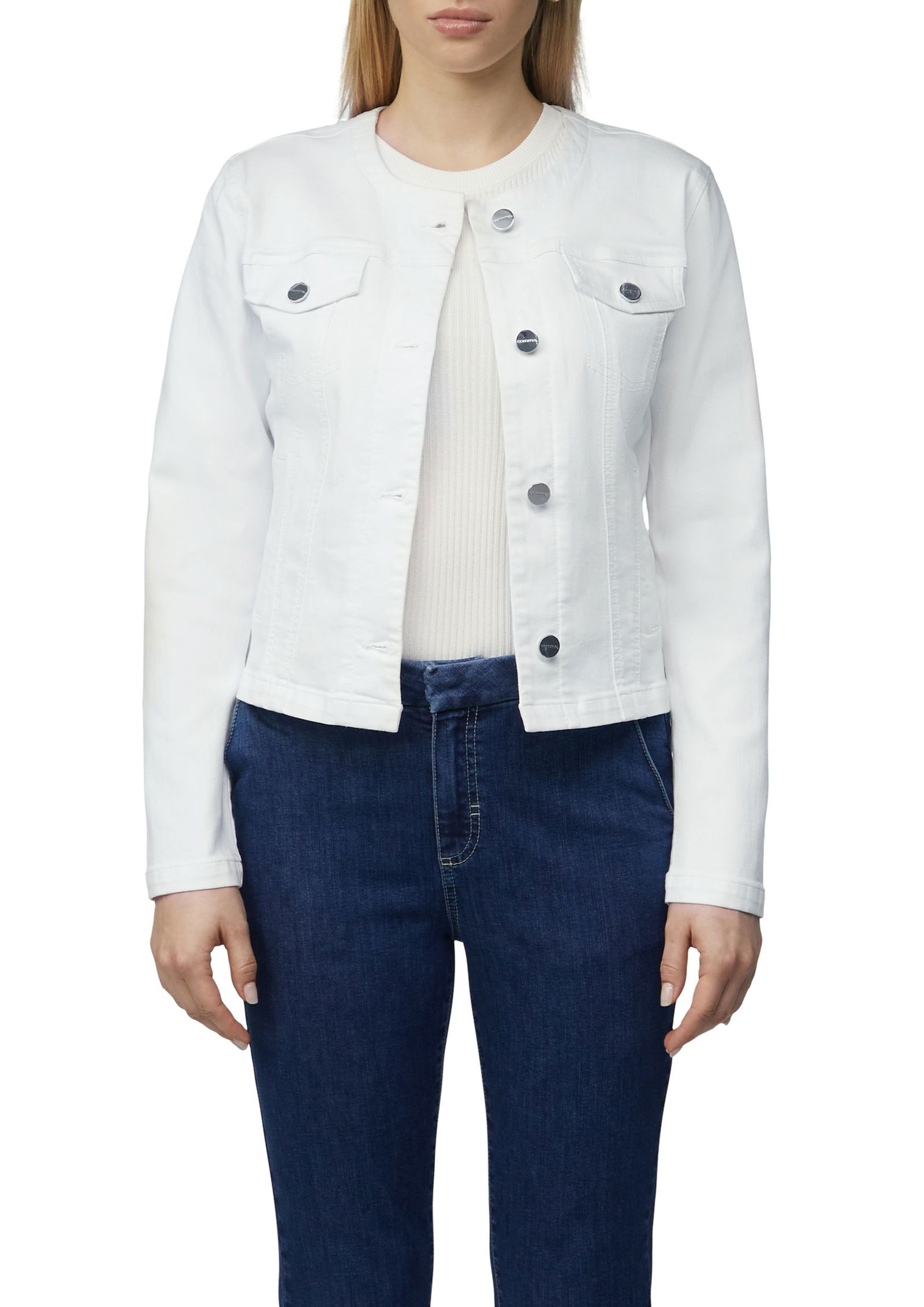9190b2e8f5626dc79683f7b93371f21e Comma | Comma Jeansjacke | 34 | weiß