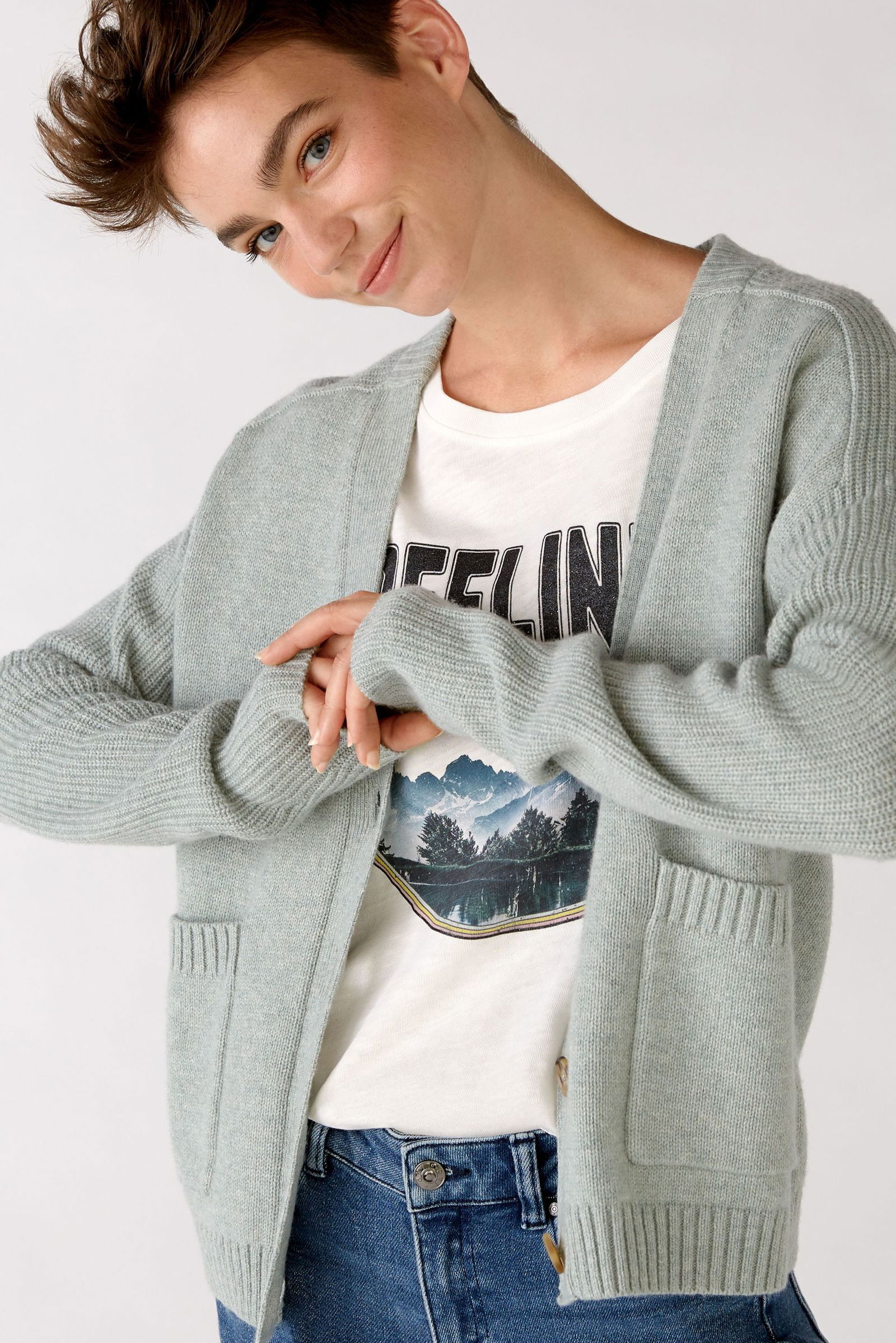 Oui Strickjacke | Cardigan