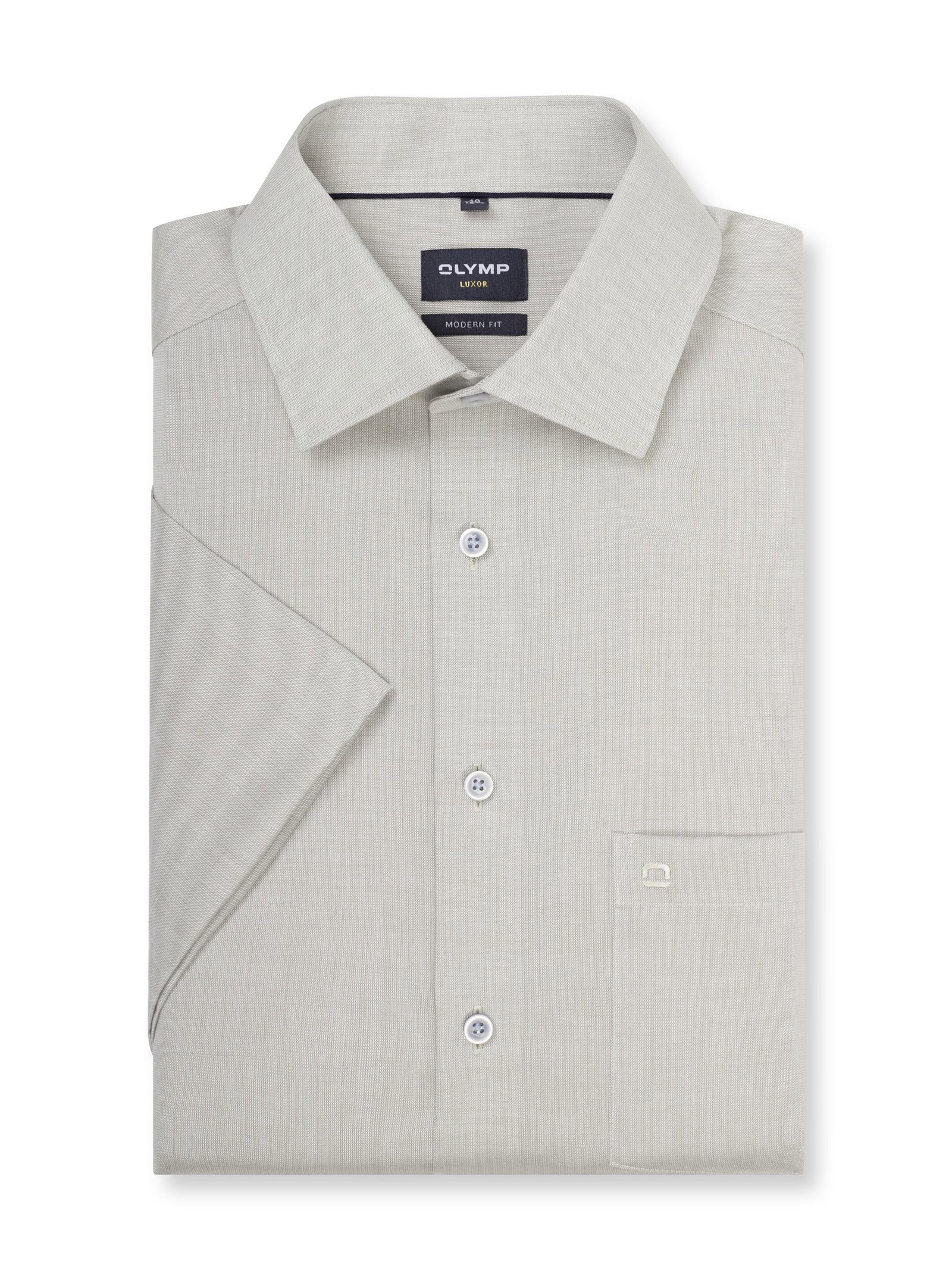 Olymp |  Olymp Hemd Modern Fit  | 42 | oliv