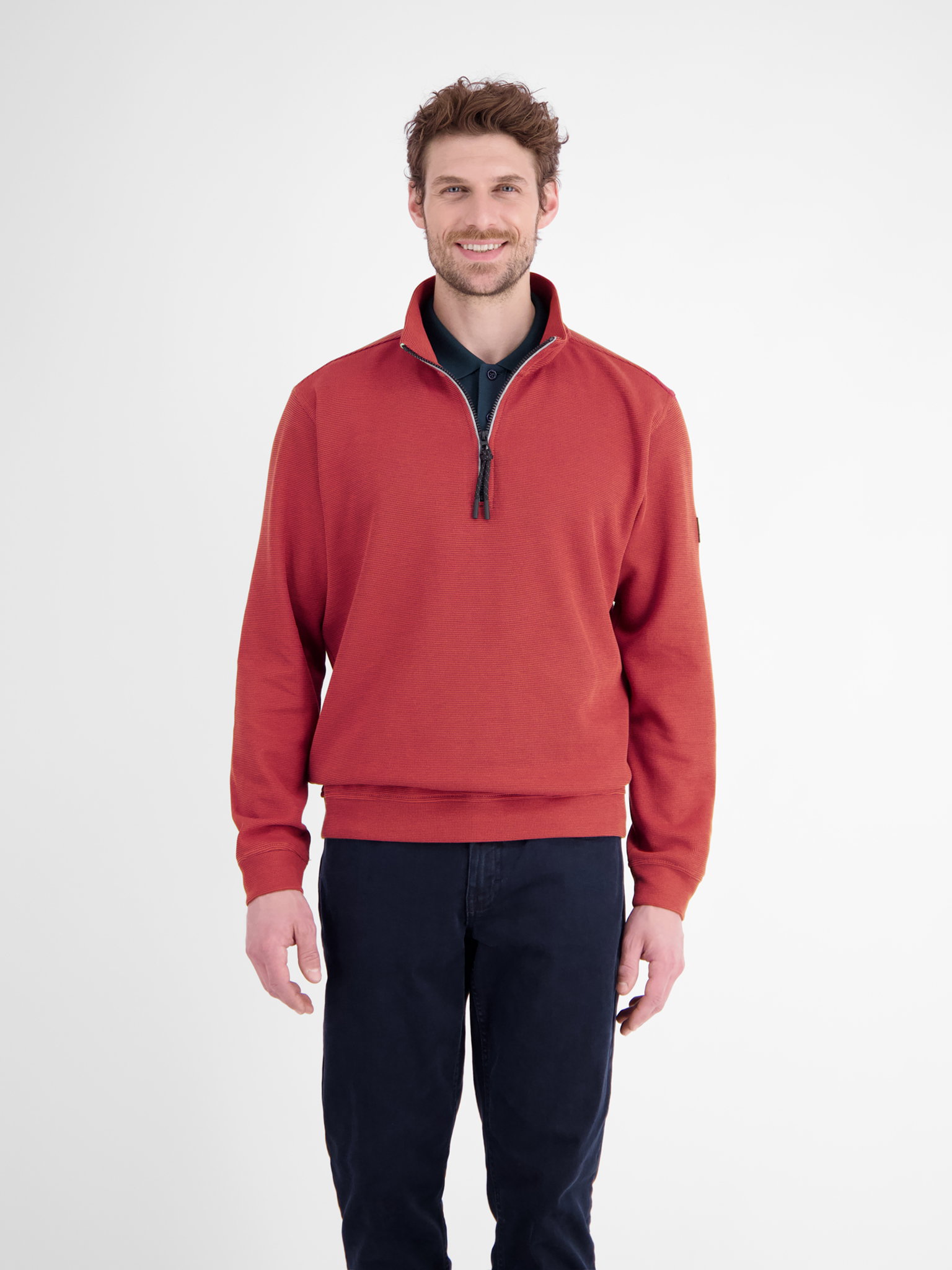 SWEATSHIRT/TROYER/RH/V-NE, MUTED RED #3