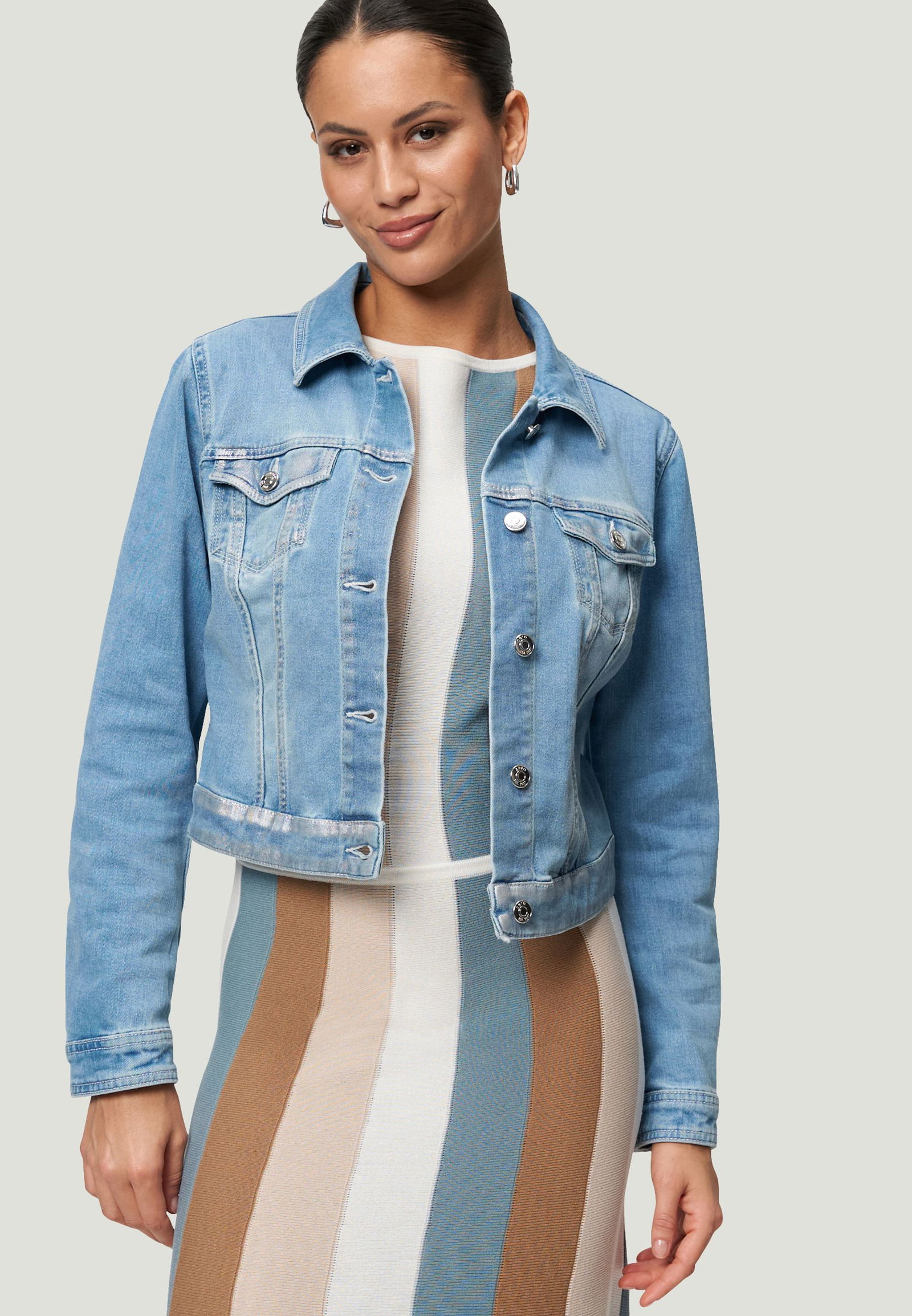 6b73fb74e0b640f855a6a57f55f1ef65 Zero |  Zero Longblazer  | 42 | light blue denim