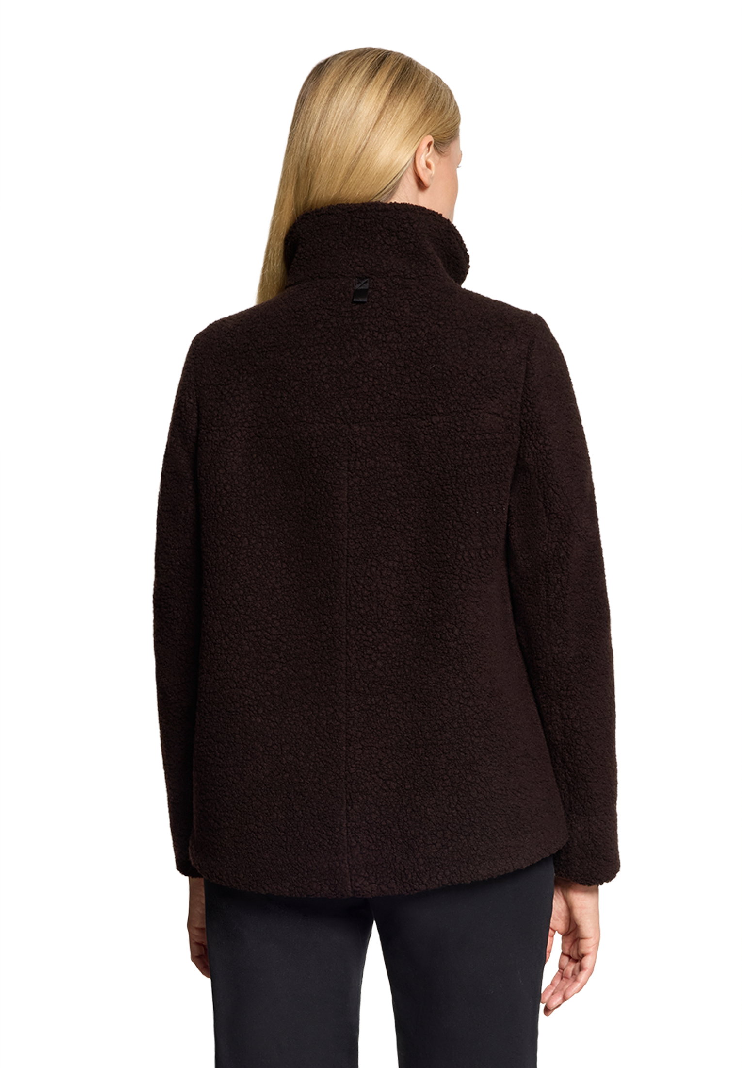 Jacke Wolle, Dark Brown Melange #4