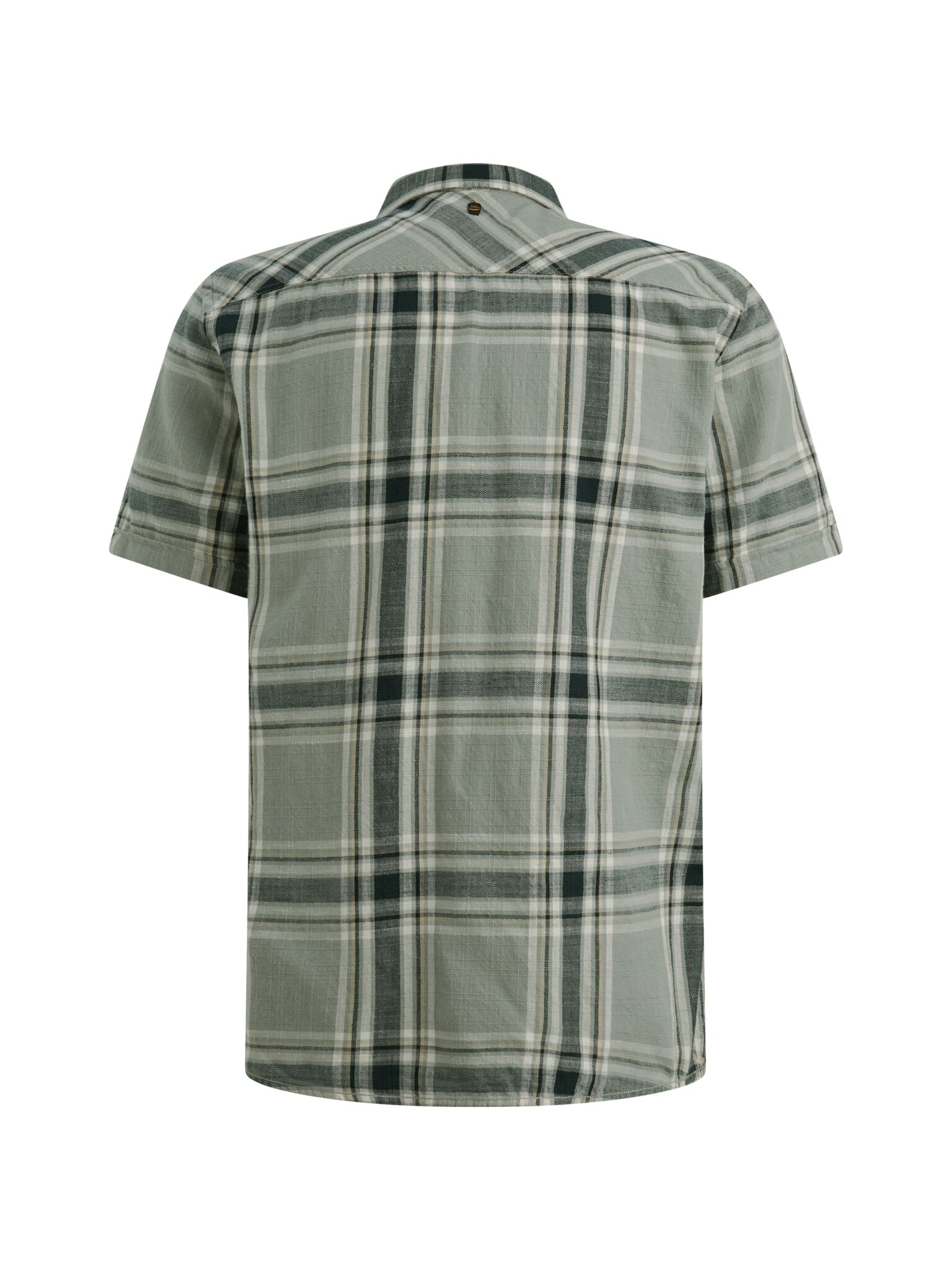 Short Sleeve Shirt Yarn Dyed Check, Iceberg Green #2