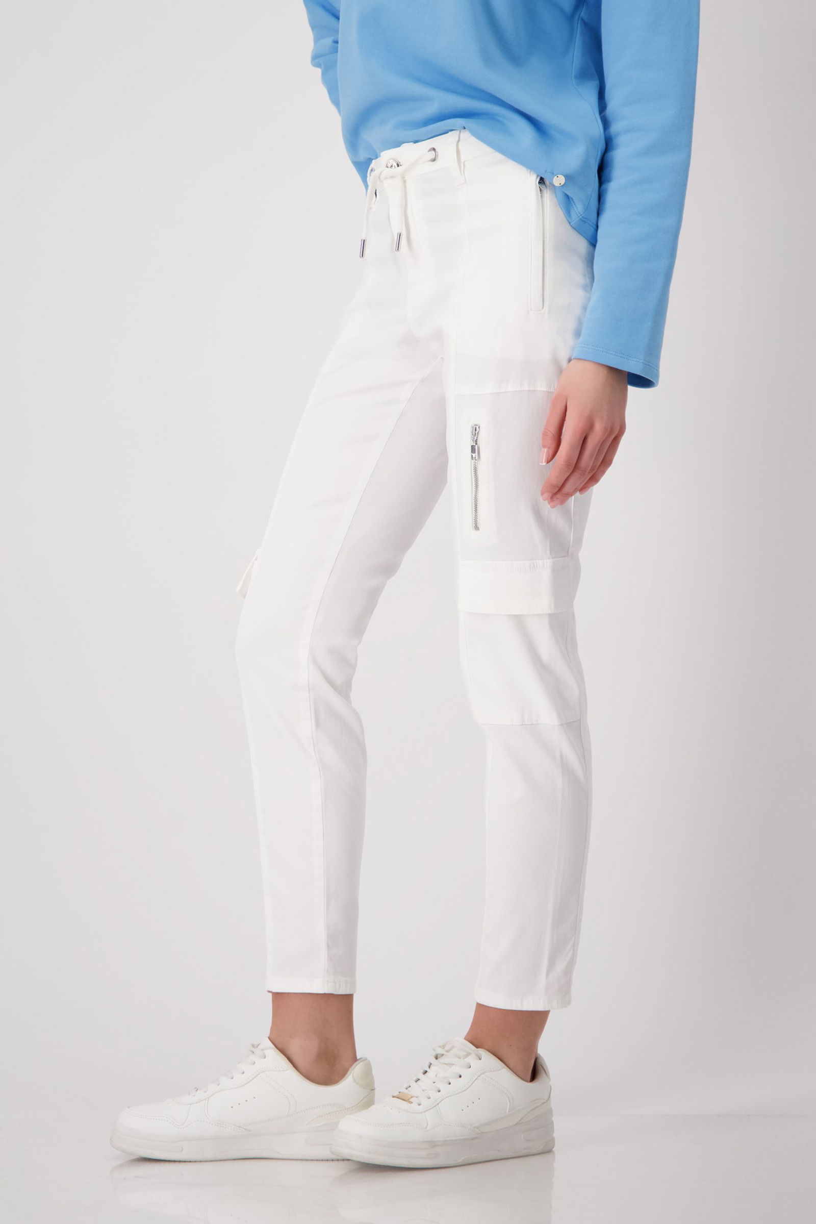 Monari | Monari Schmale Hose | off-white