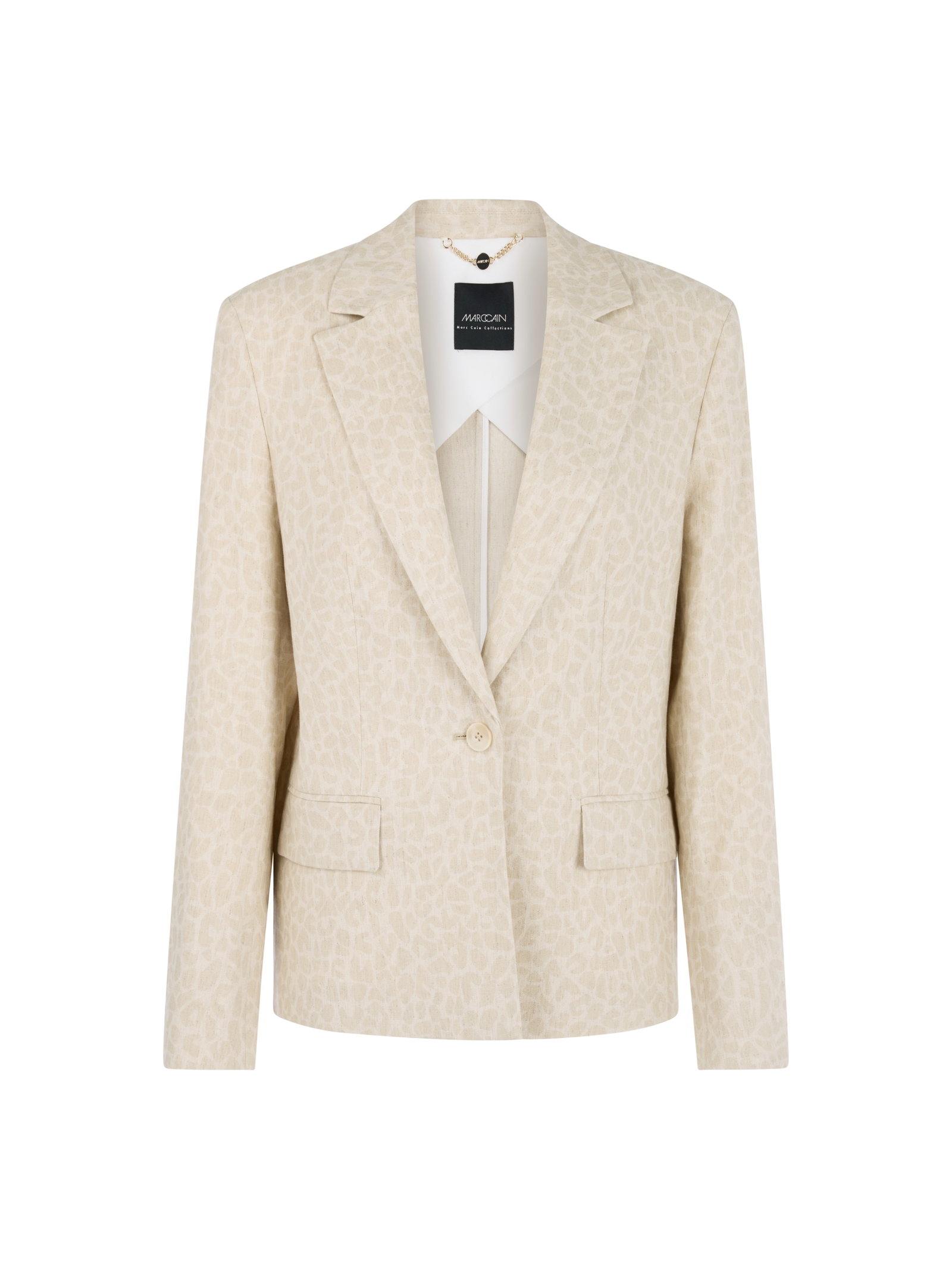 Marc Cain Collections Blazer mit dezentem Leomuster #1