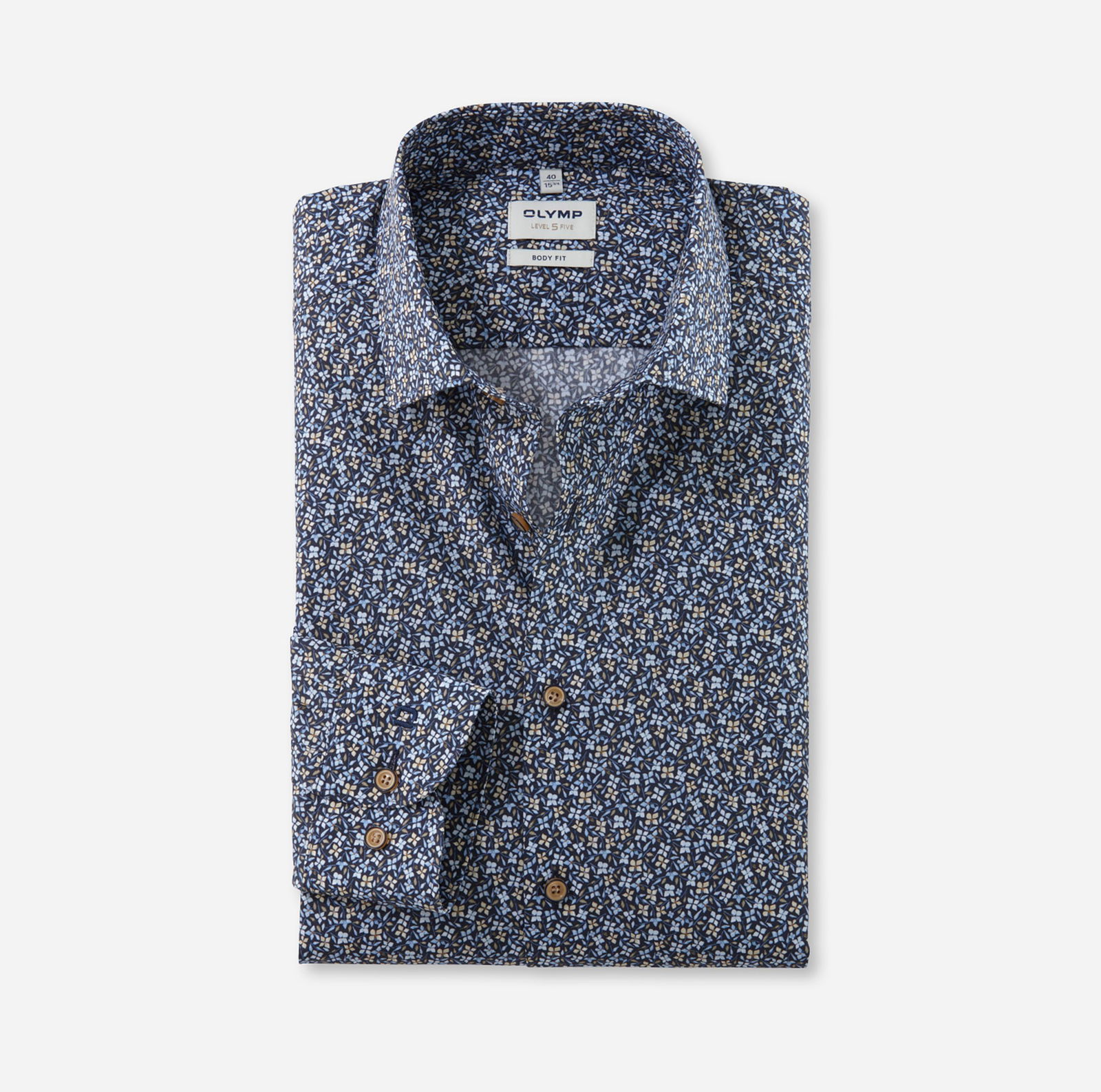 Olymp |  Olymp Hemd Modern Fit  | 43 | marine
