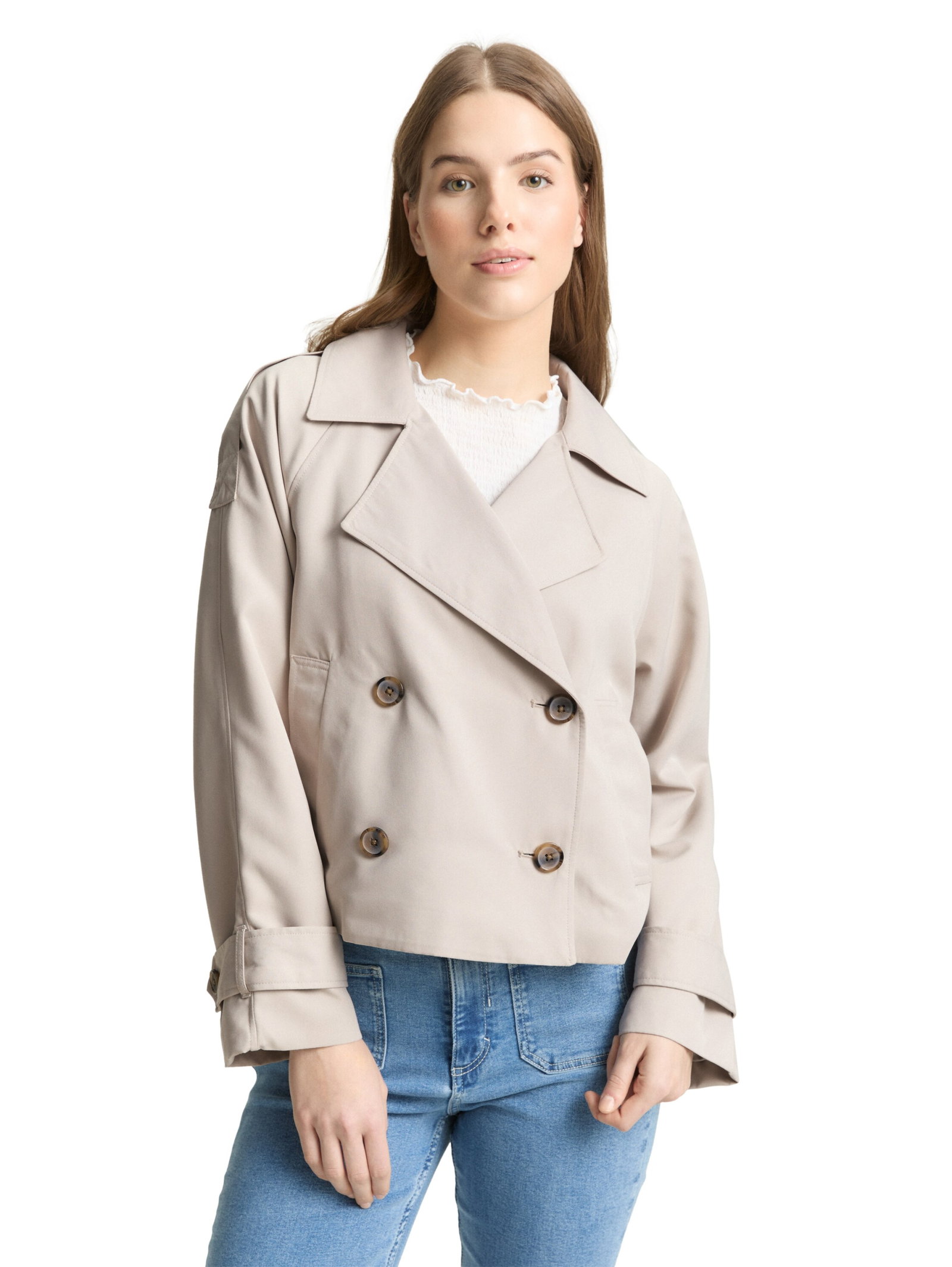 short trenchcoat, cloud grey #5
