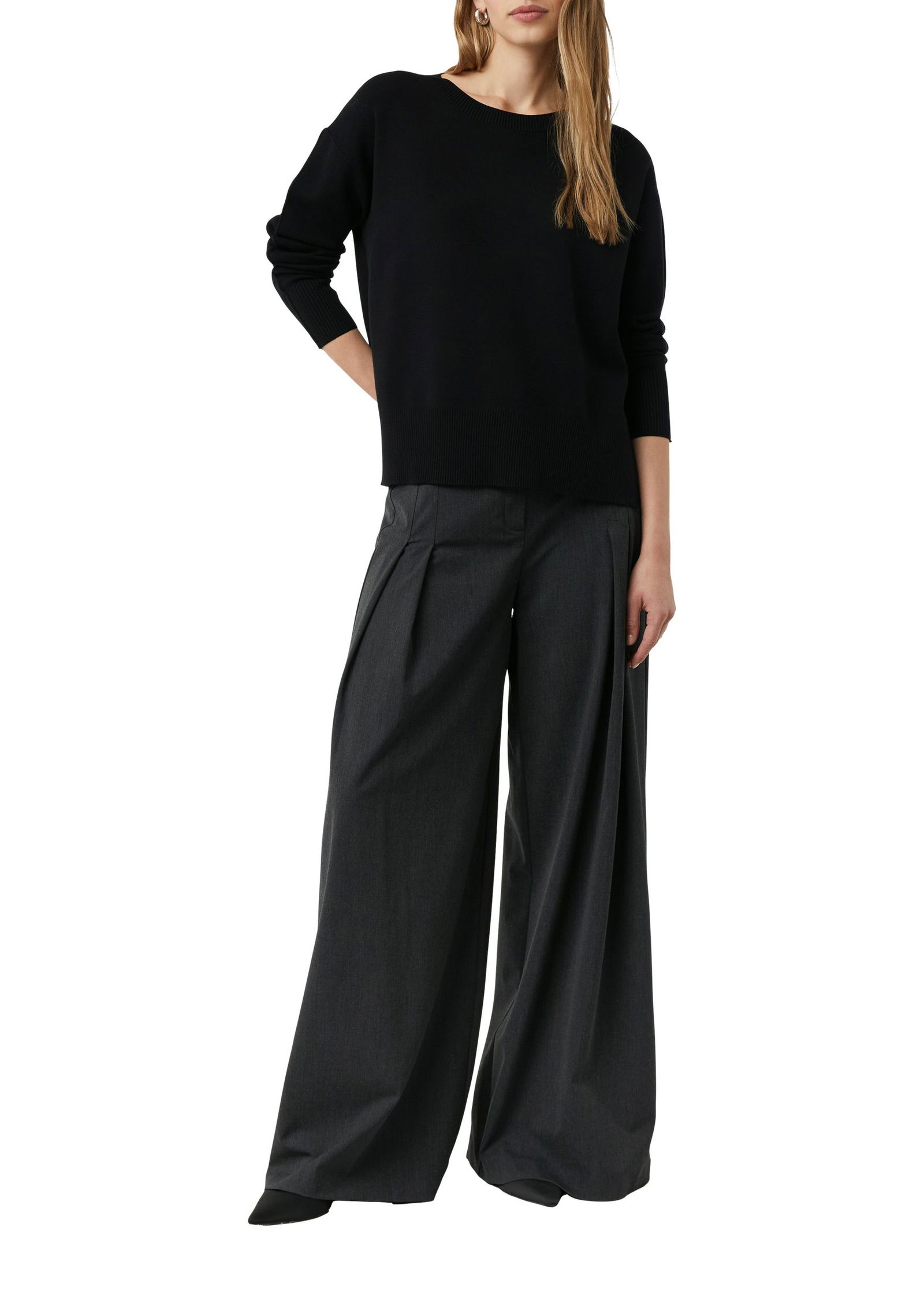 Comma | Comma Strickpullover | 44 | schwarz
