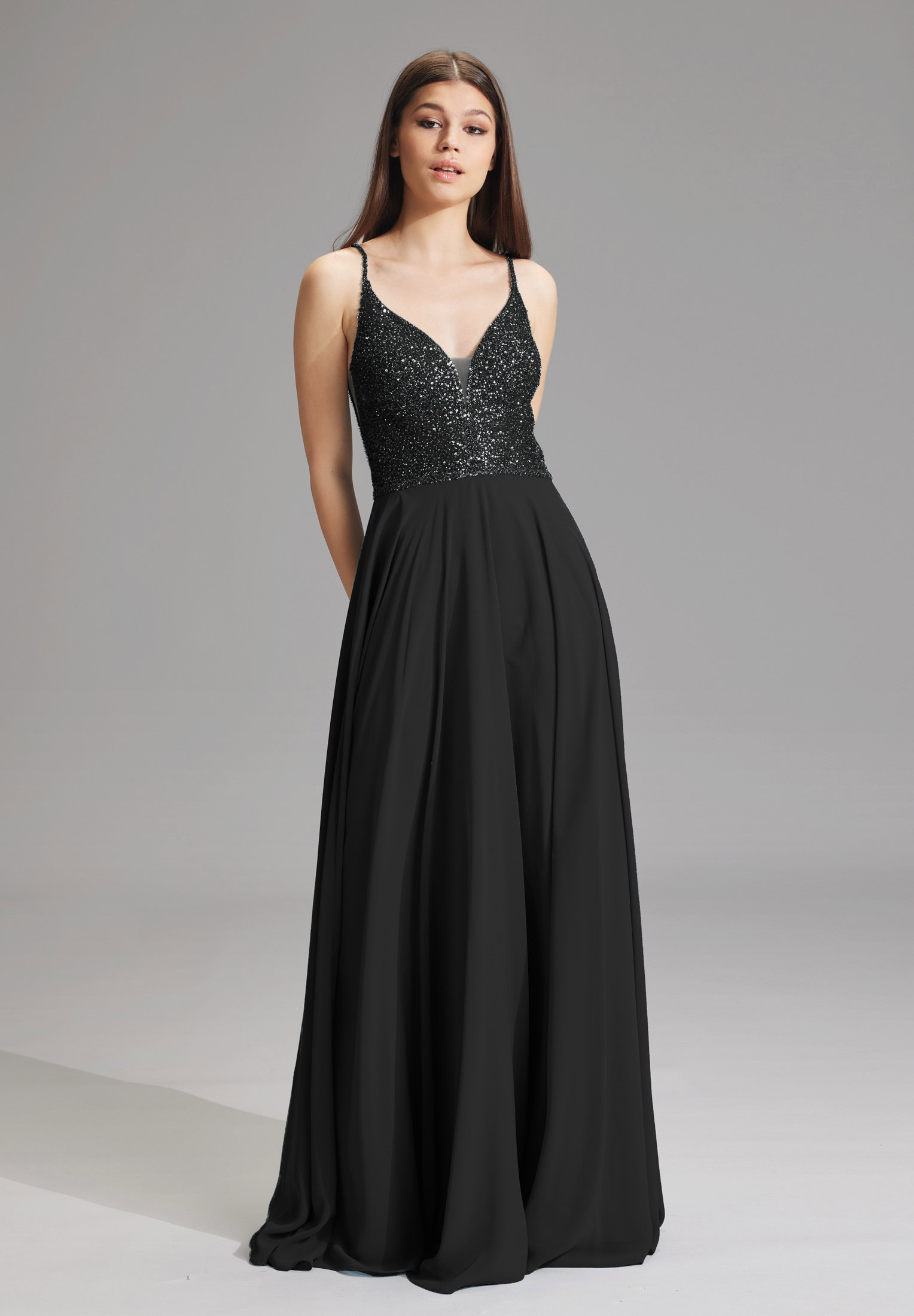 Hey Kyla Abendkleid aus Materialmix #3