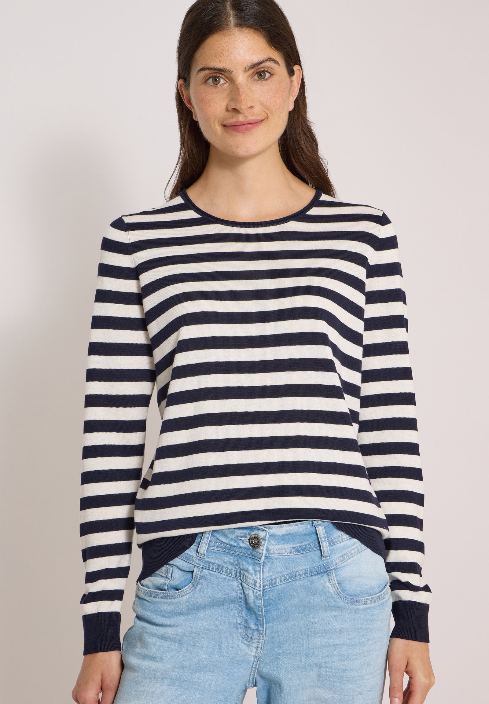 TOS_Striped Roundneck, urban dark blue #6