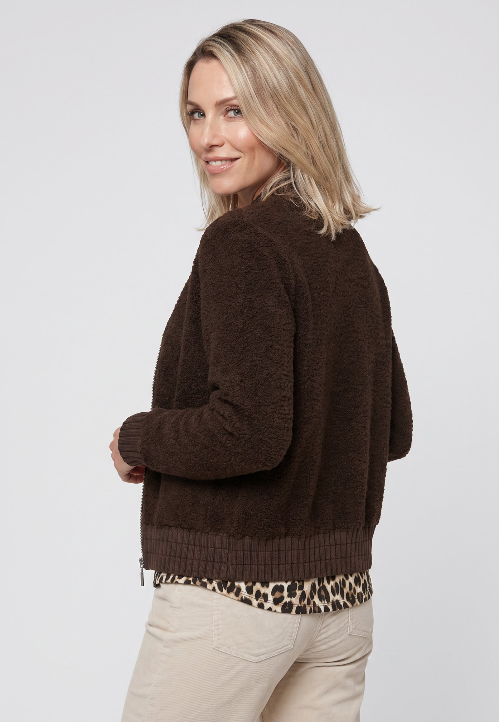 Cardigan Long Sleeves, Coffee Bean #2