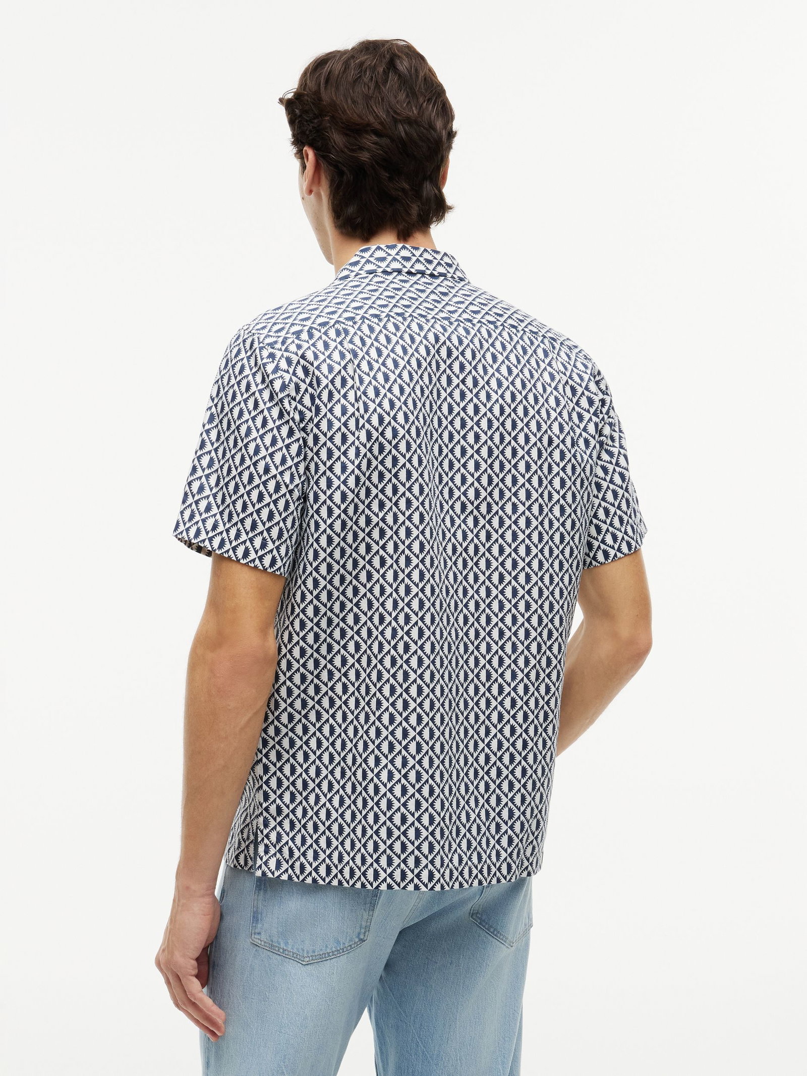 Tommy Hilfiger |  Tommy Hilfiger Hemd Regular Fit  | M | cloudy blue / yale navy / white