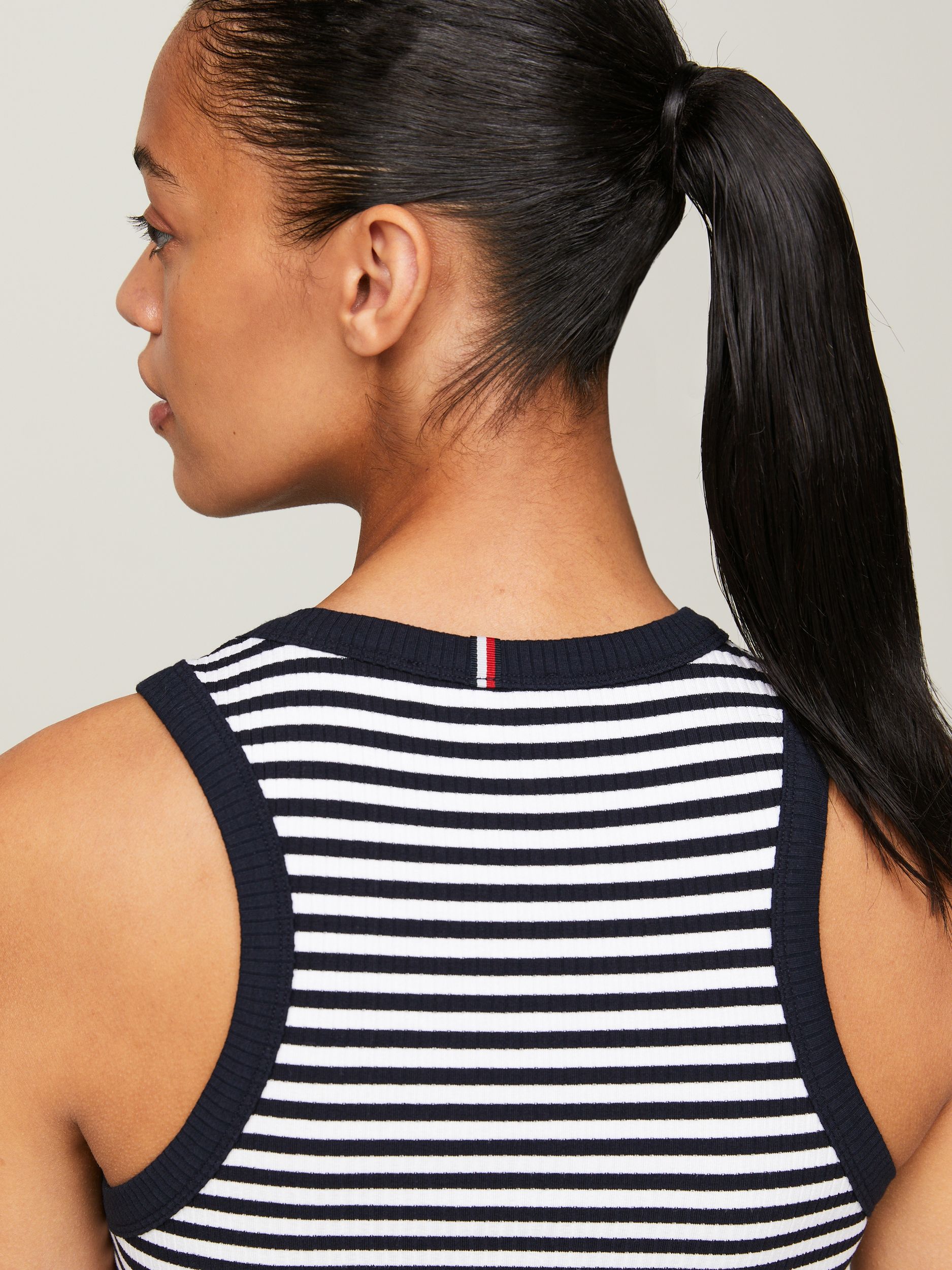 Tommy Hilfiger |  Tommy Hilfiger Top  | S | breton stp w white/ fireworks