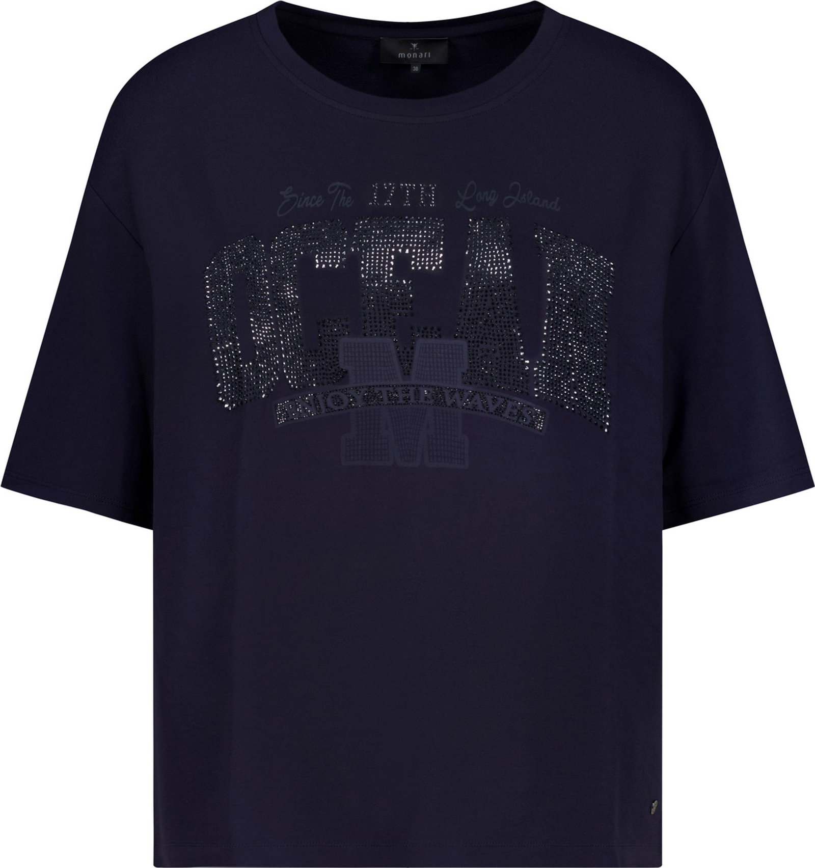 Monari |  T-Shirt, marine | 38 | marine