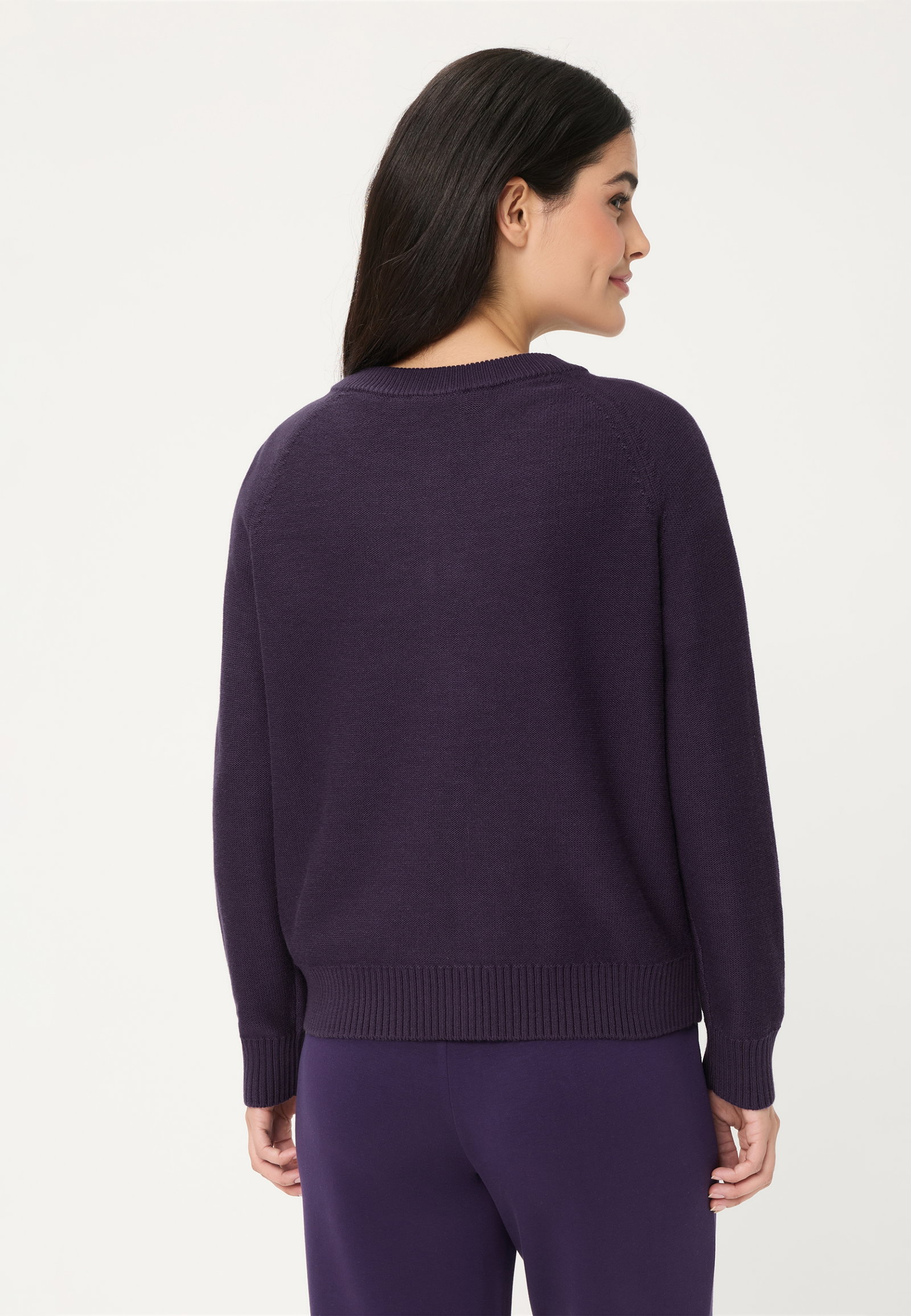 Cardigan Long Sleeves, Plum #2
