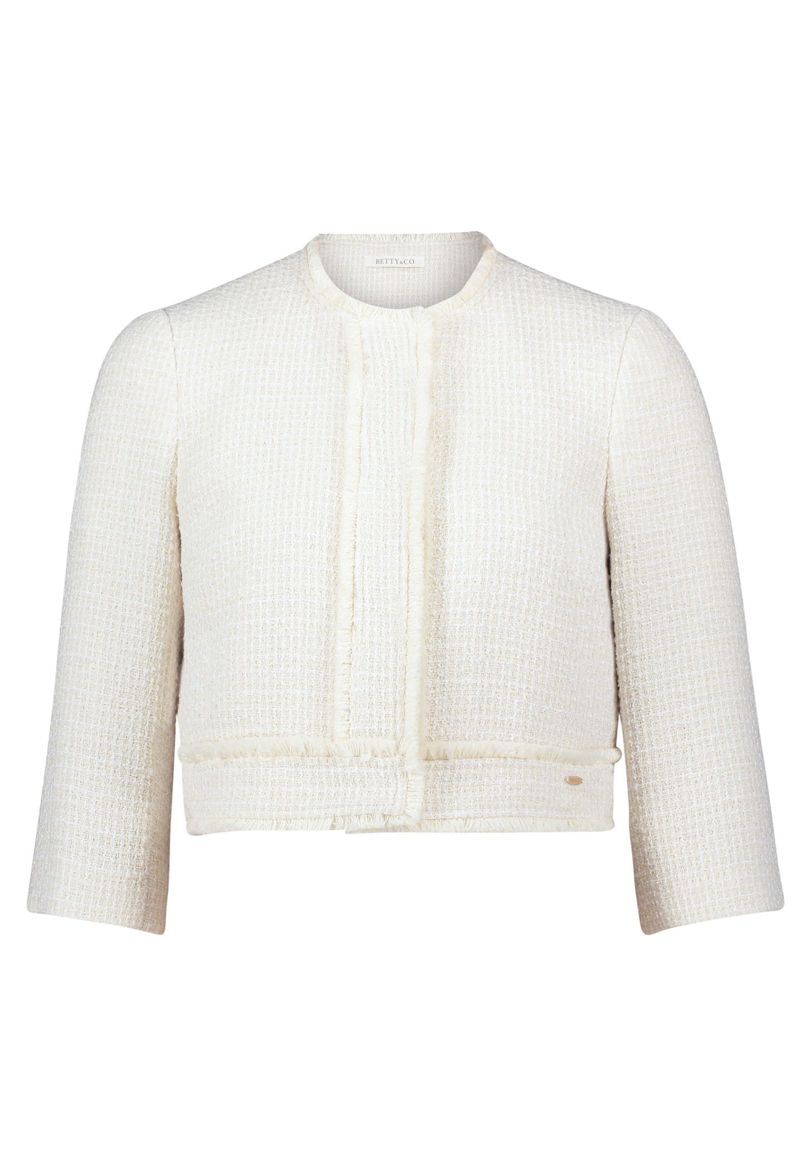 d221de1781e21ddb7007da2d016c3be2  |  Blazerjacke Kurz 3/4 Arm, Nature Melange | 42 | nature melange