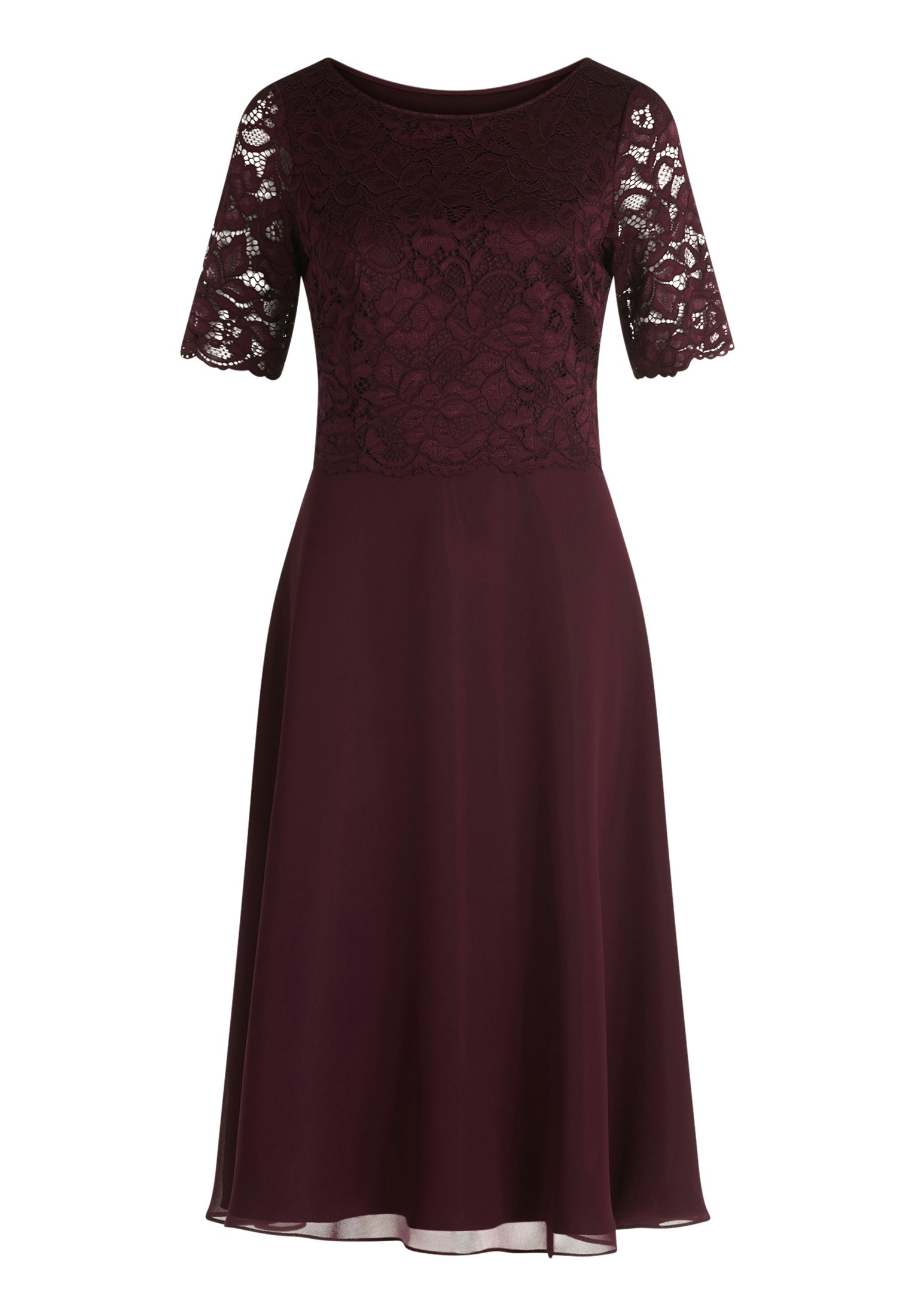 Kleid Kurz 1/2 Arm, Strong Aubergine #1