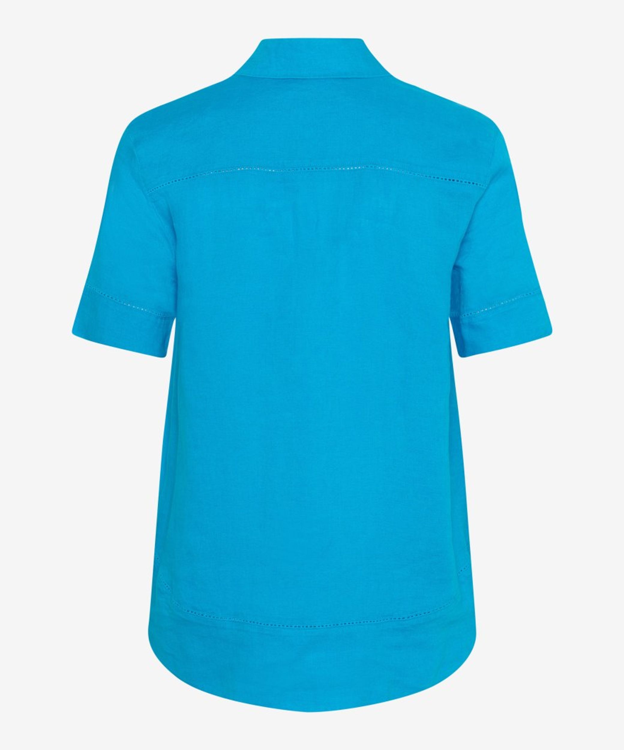 Brax |  Brax Bluse aus Leinen  | 42 | regular blue used