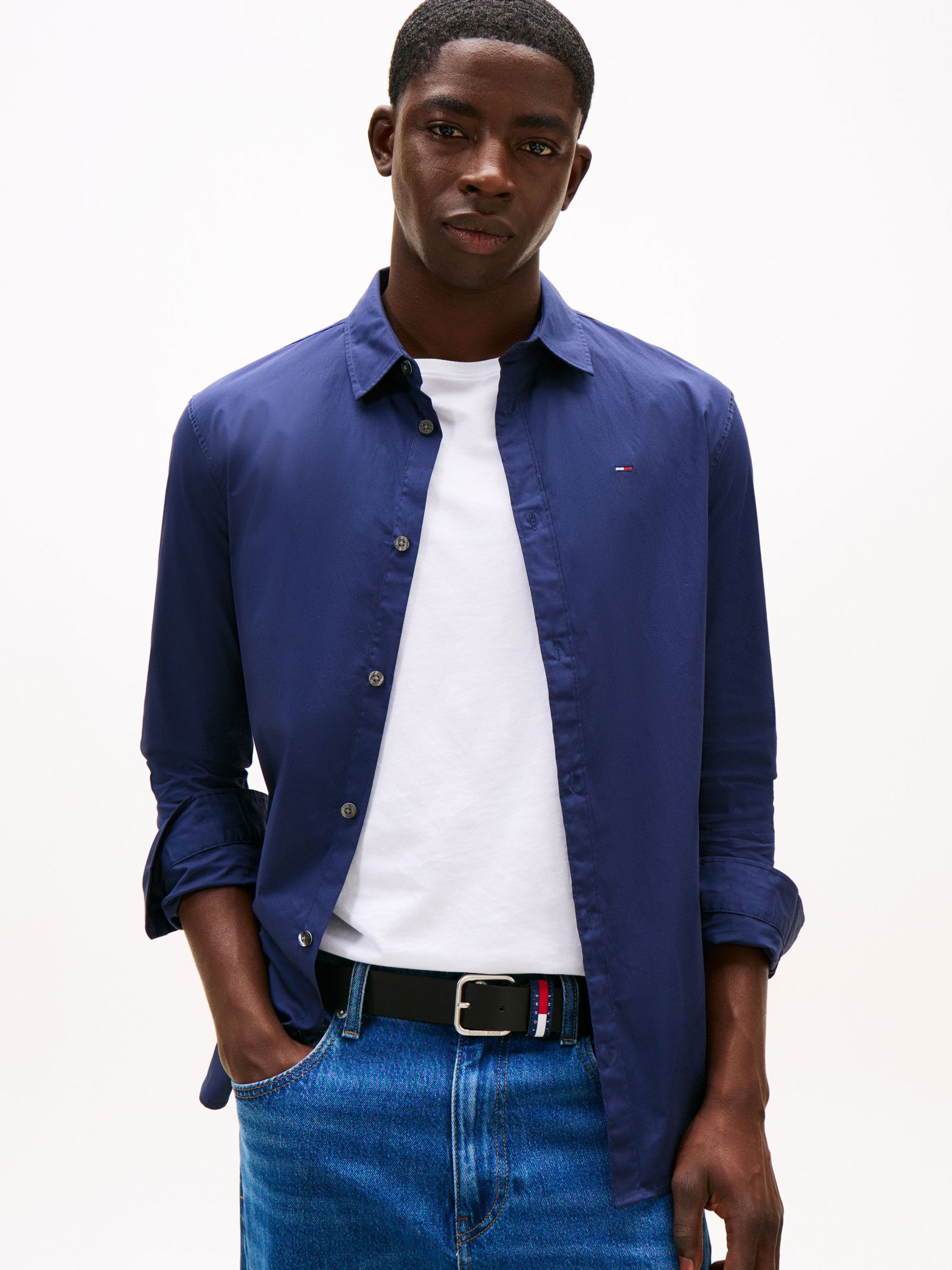 Tommy Jeans |  Tommy Jeans Hemd Regular Fit  | XL | black iris