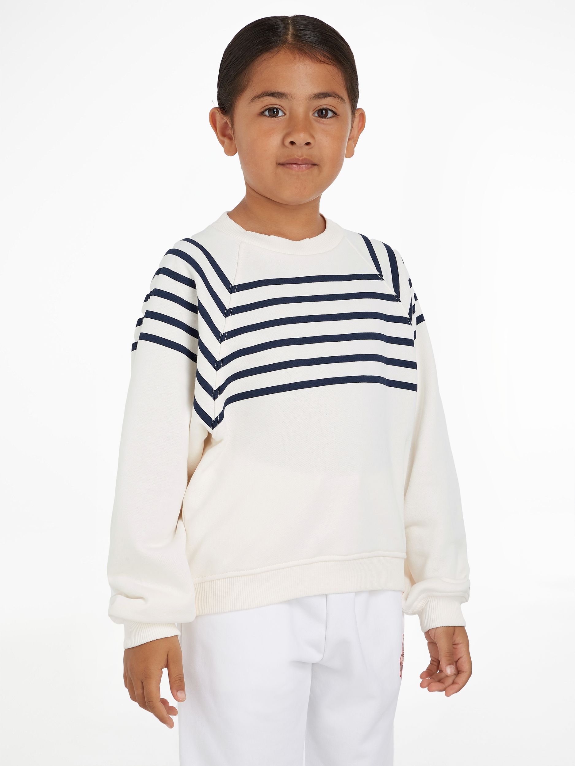Tommy Hilfiger |  BRETON STRIPE CREW | 176 | ancient white