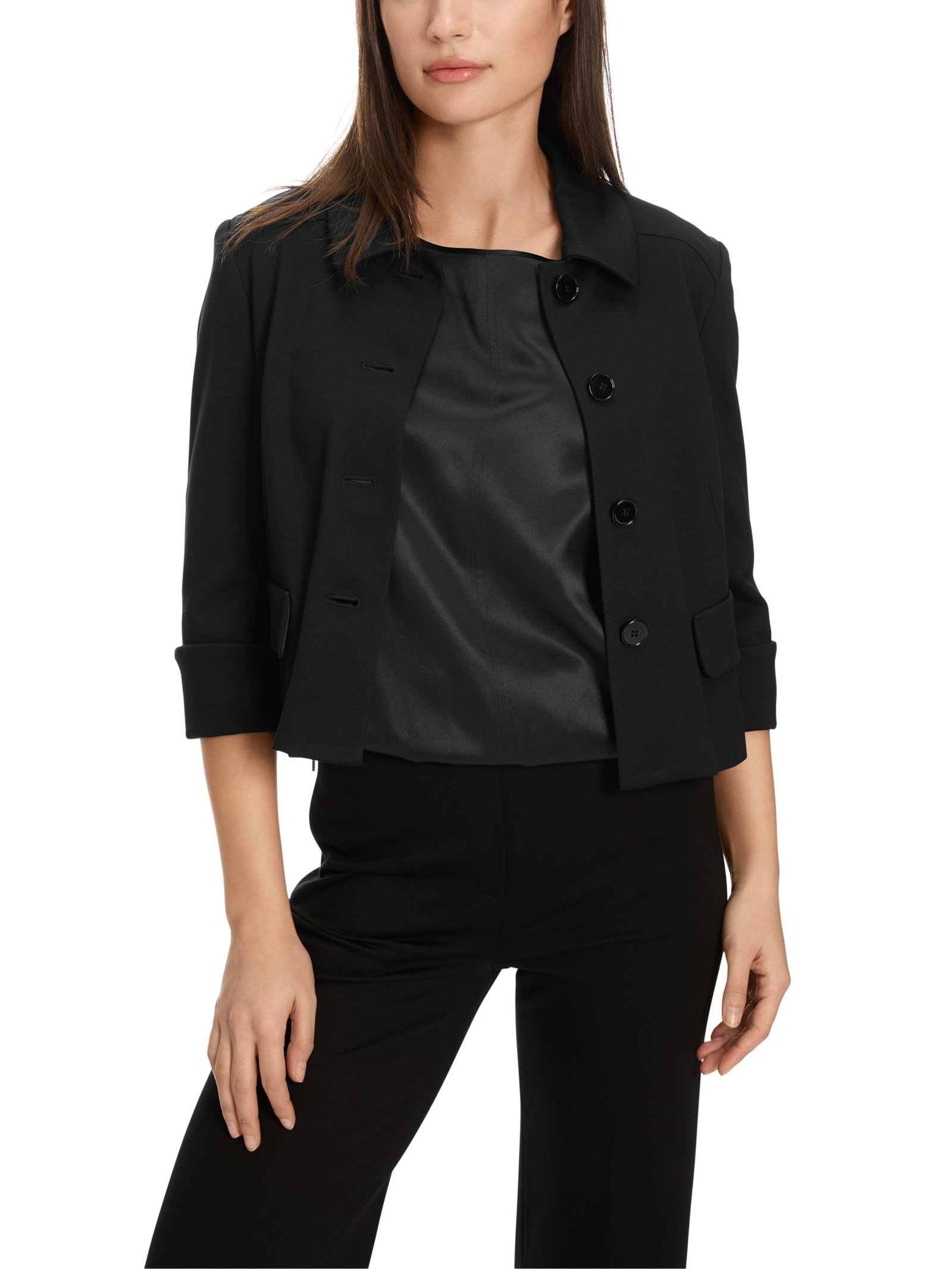 Kurze Jacke mit Kentkragen #6