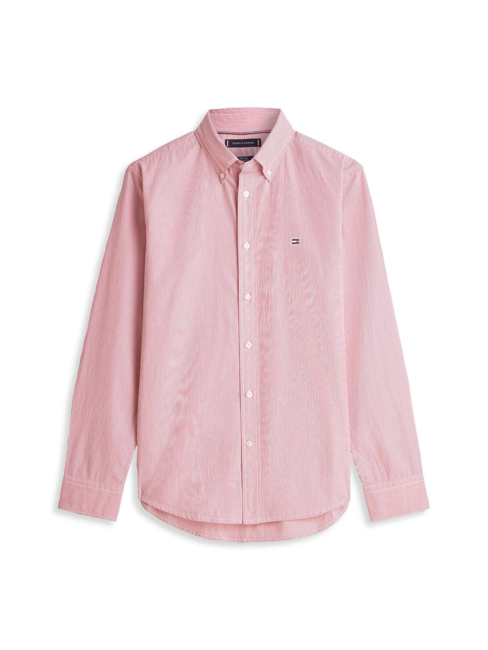 Tommy Hilfiger |  Tommy Hilfiger Hemd Modern Fit  | XL | breton fierce red/ecru