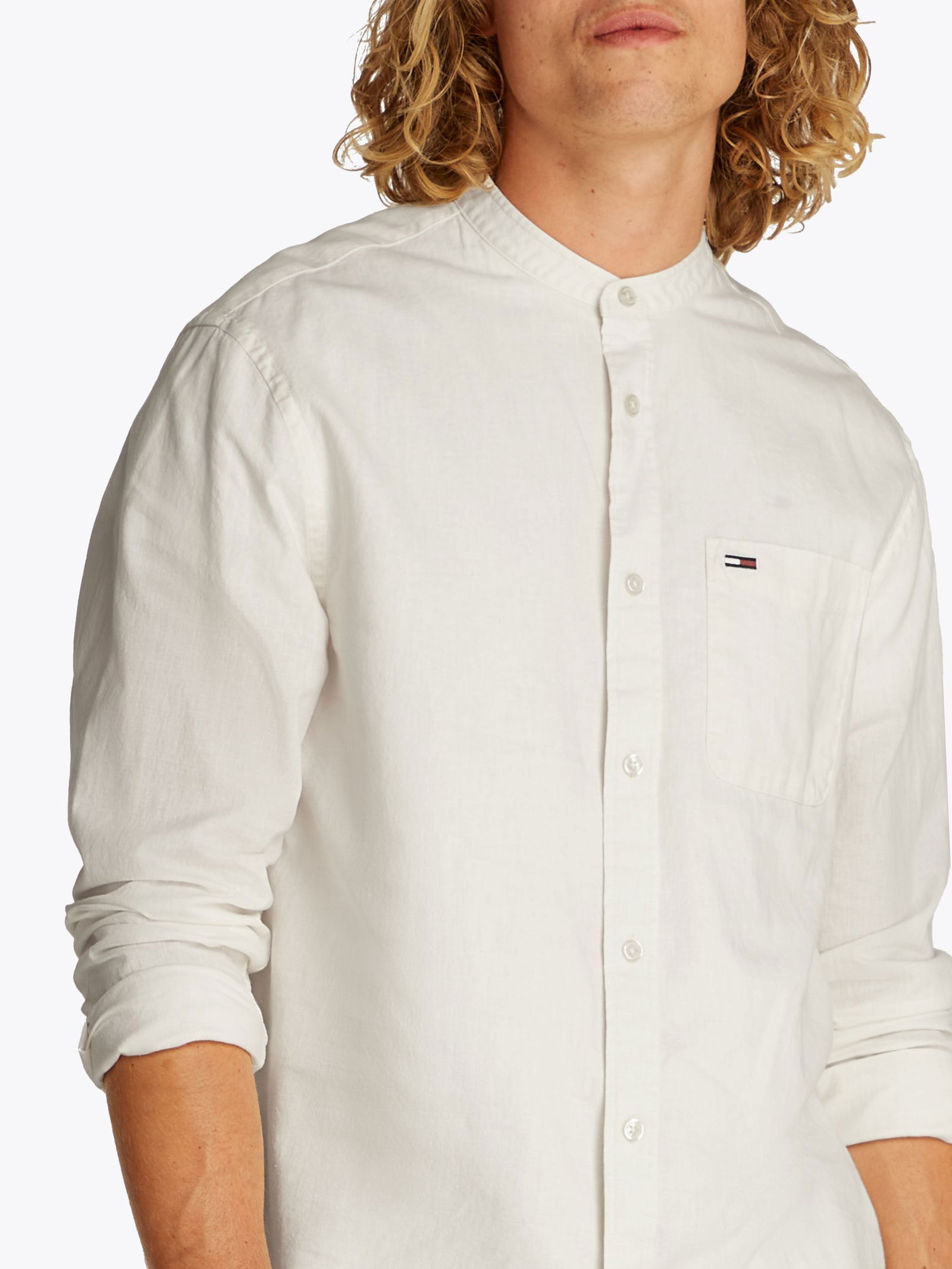 Tommy Jeans |  Tommy Jeans Hemd Super Slim Fit  | L | ecru