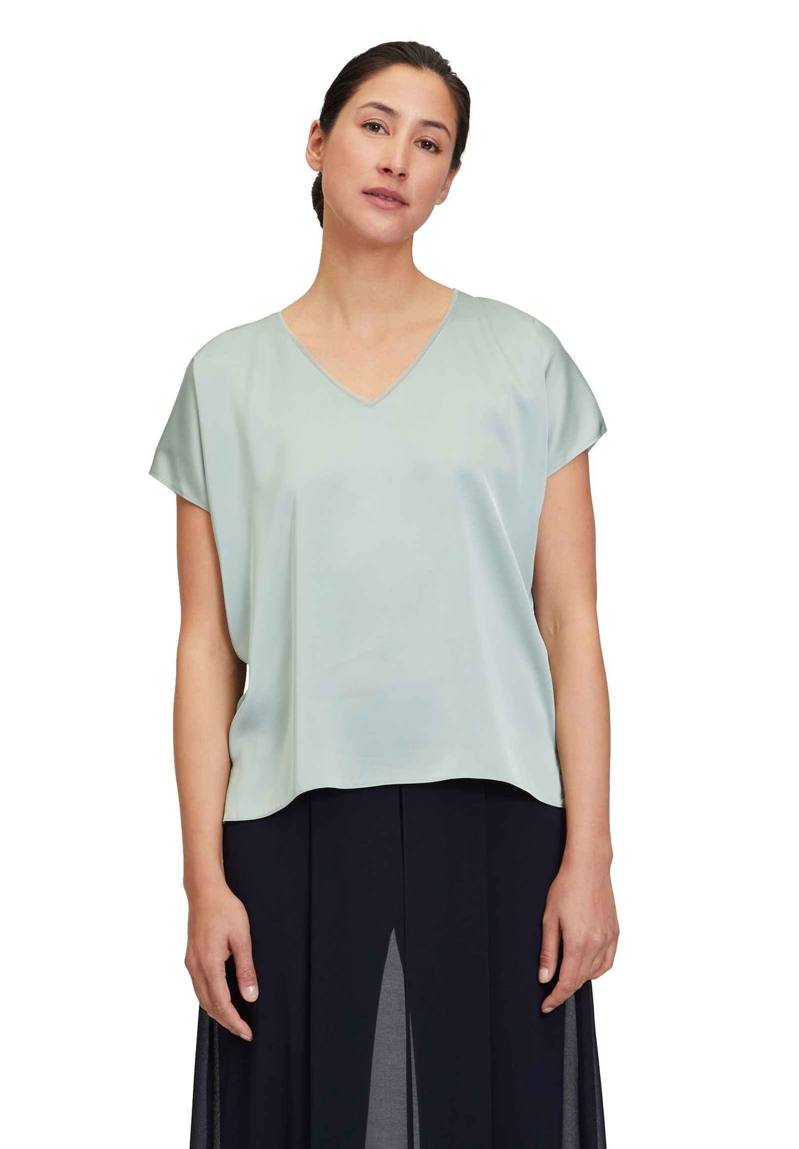 Satin-Bluse