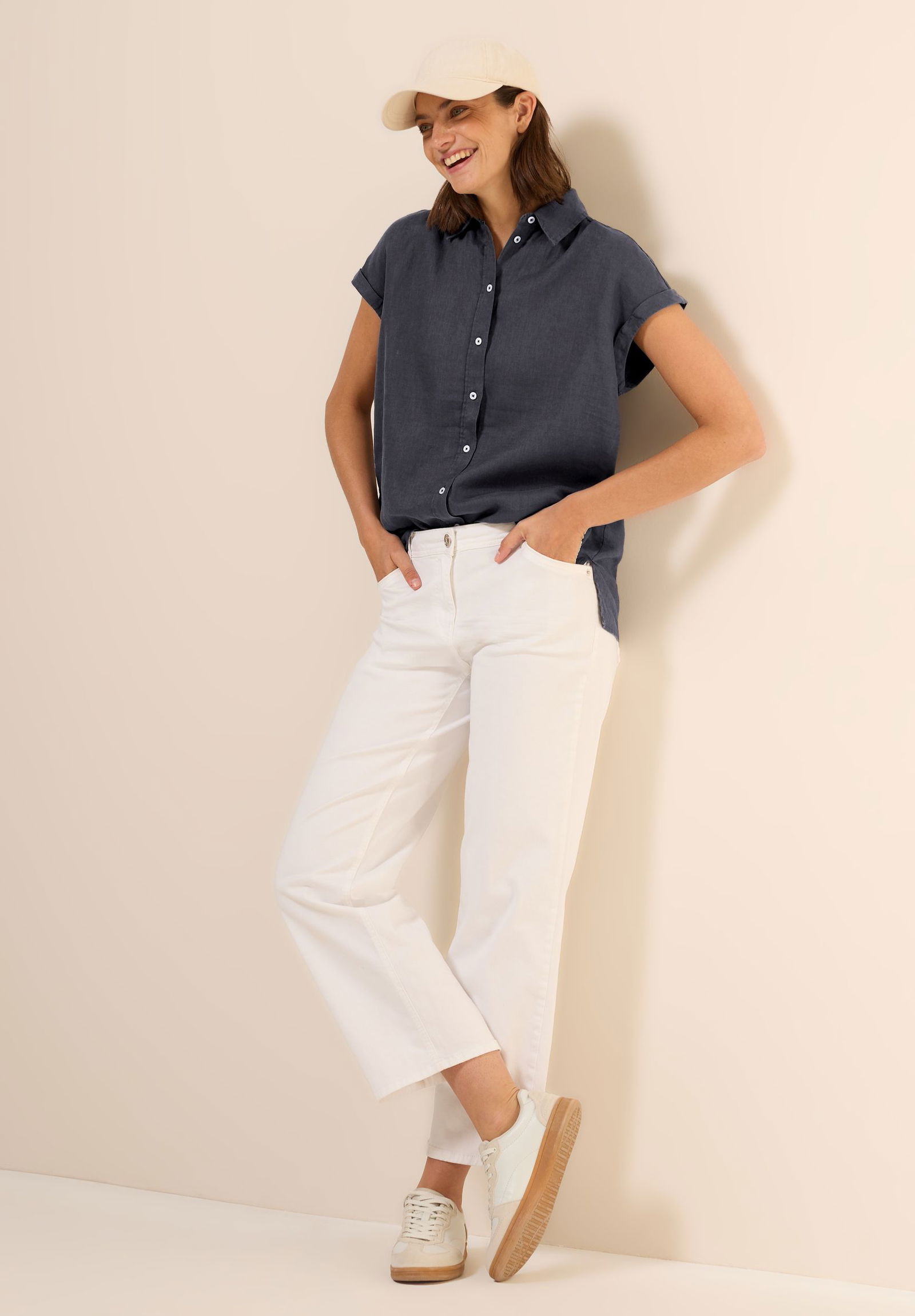 CECIL |  CECIL Bluse aus Leinen  | L | 11231_16248