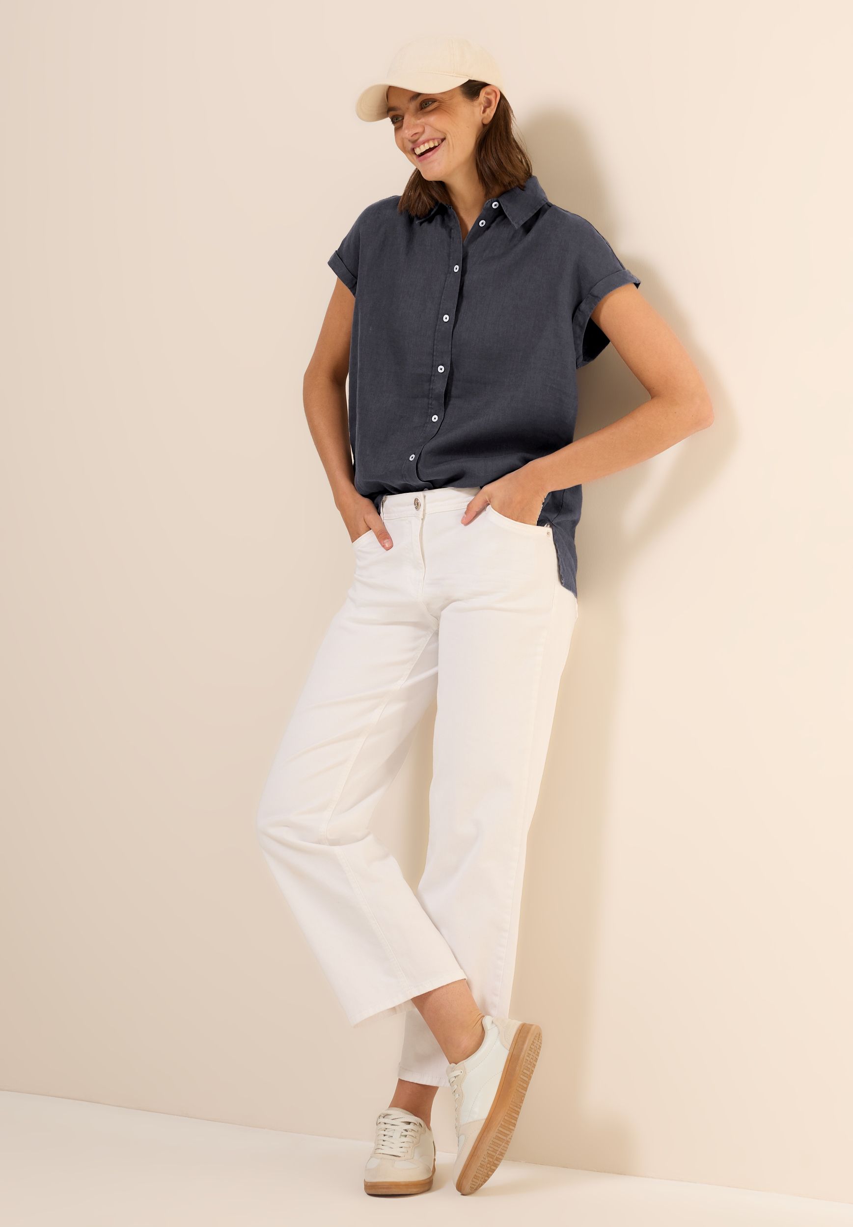 CECIL |  CECIL Bluse aus Leinen  | L | 11231_16248