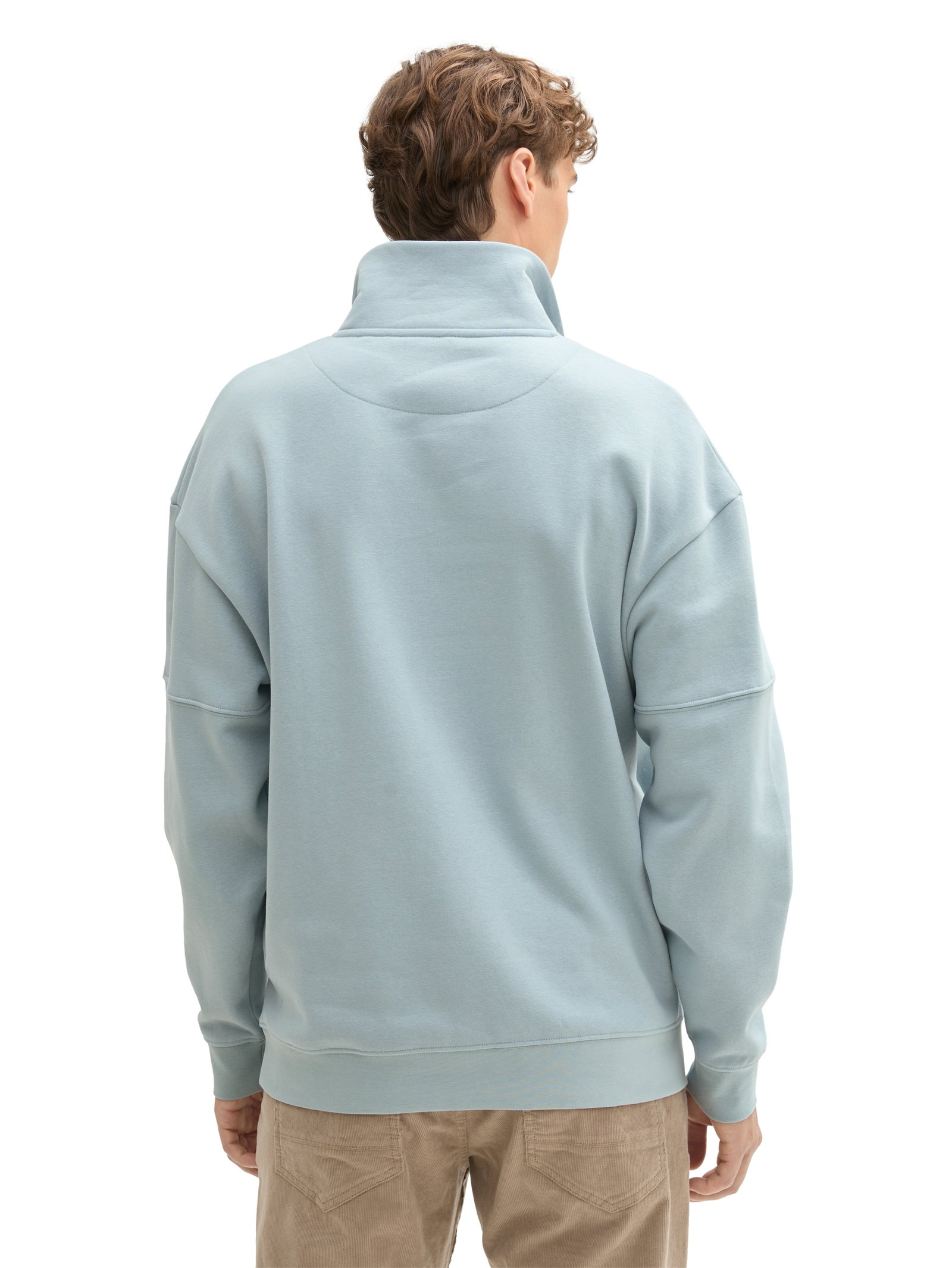 relaxed sweat troyer, light grey mint #4