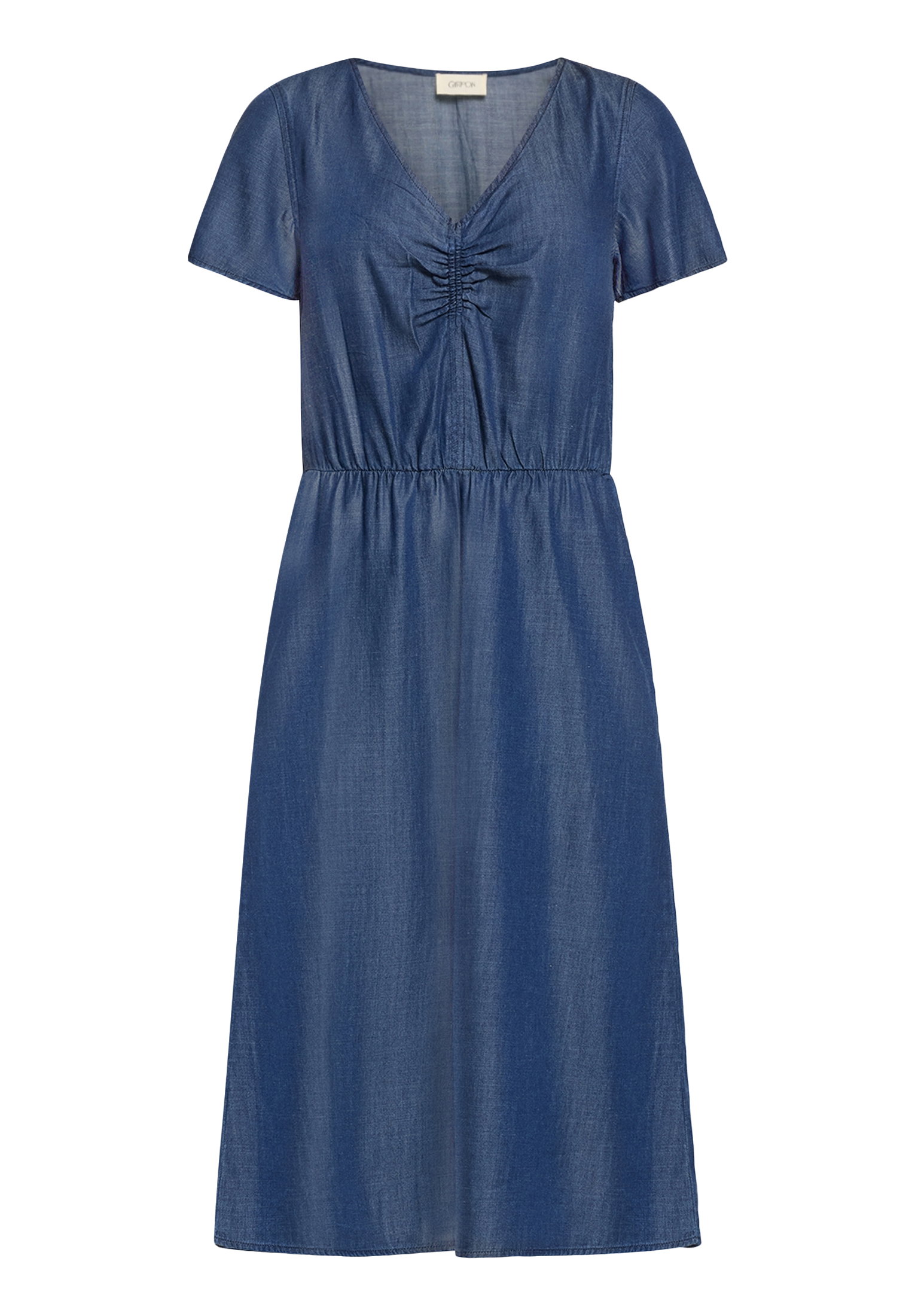 Cartoon Kleid Kurz 1/2 Arm, Dark Blue Denim #1