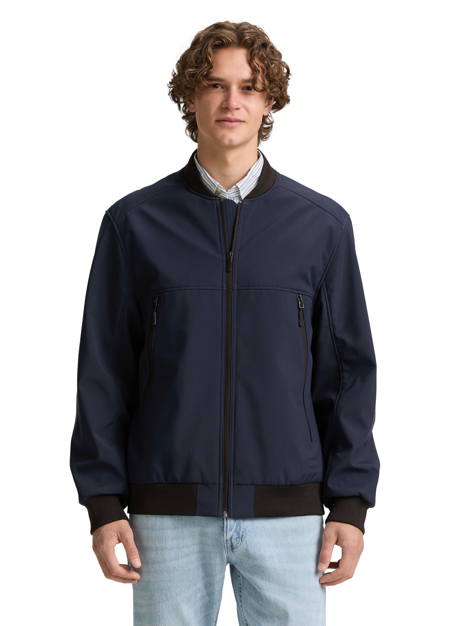 softshell bomber jacket, sky captain blue #5