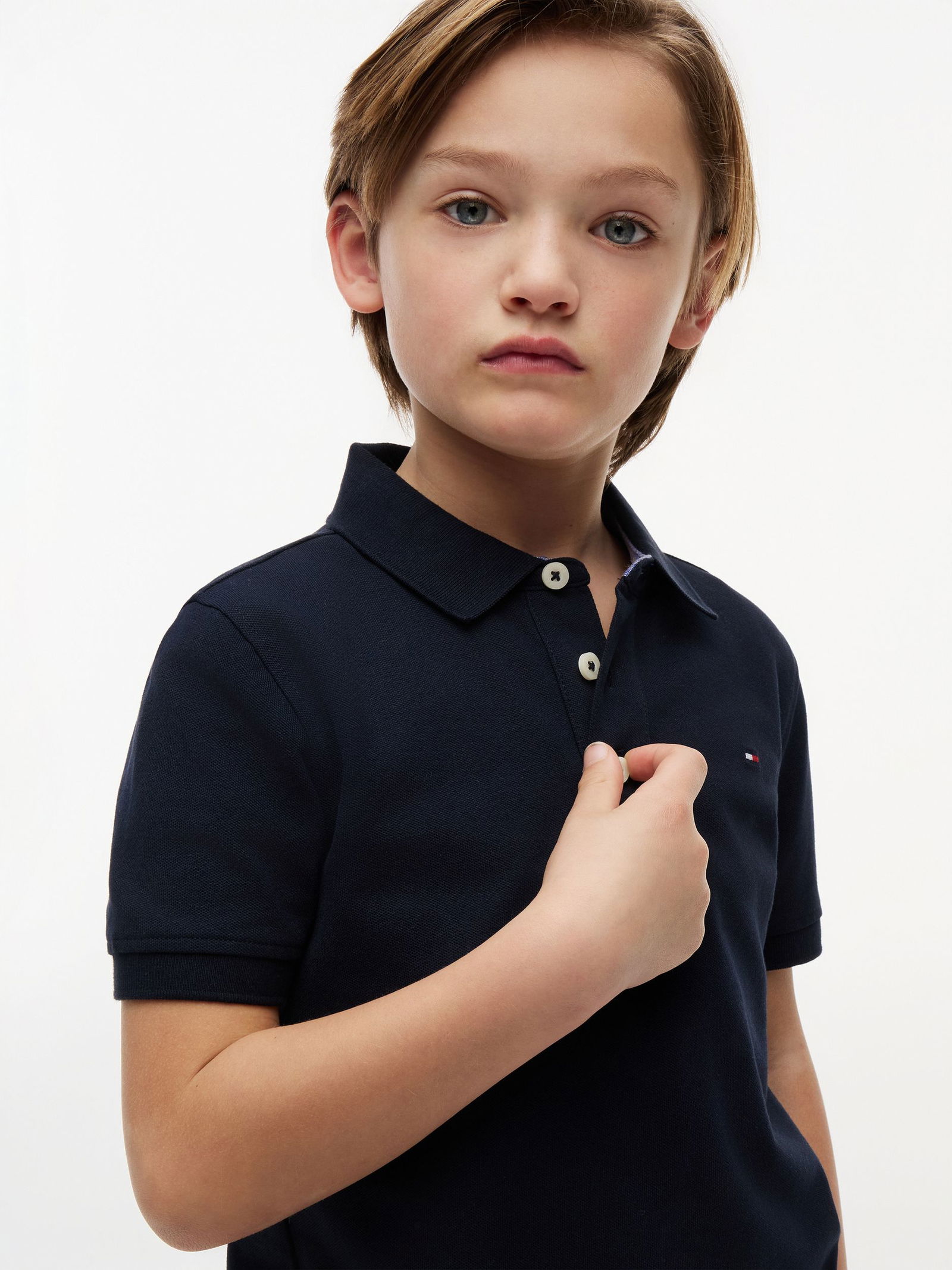 Tommy Hilfiger |  BOYS TOMMY POLO S/S | 140 | DENIM
