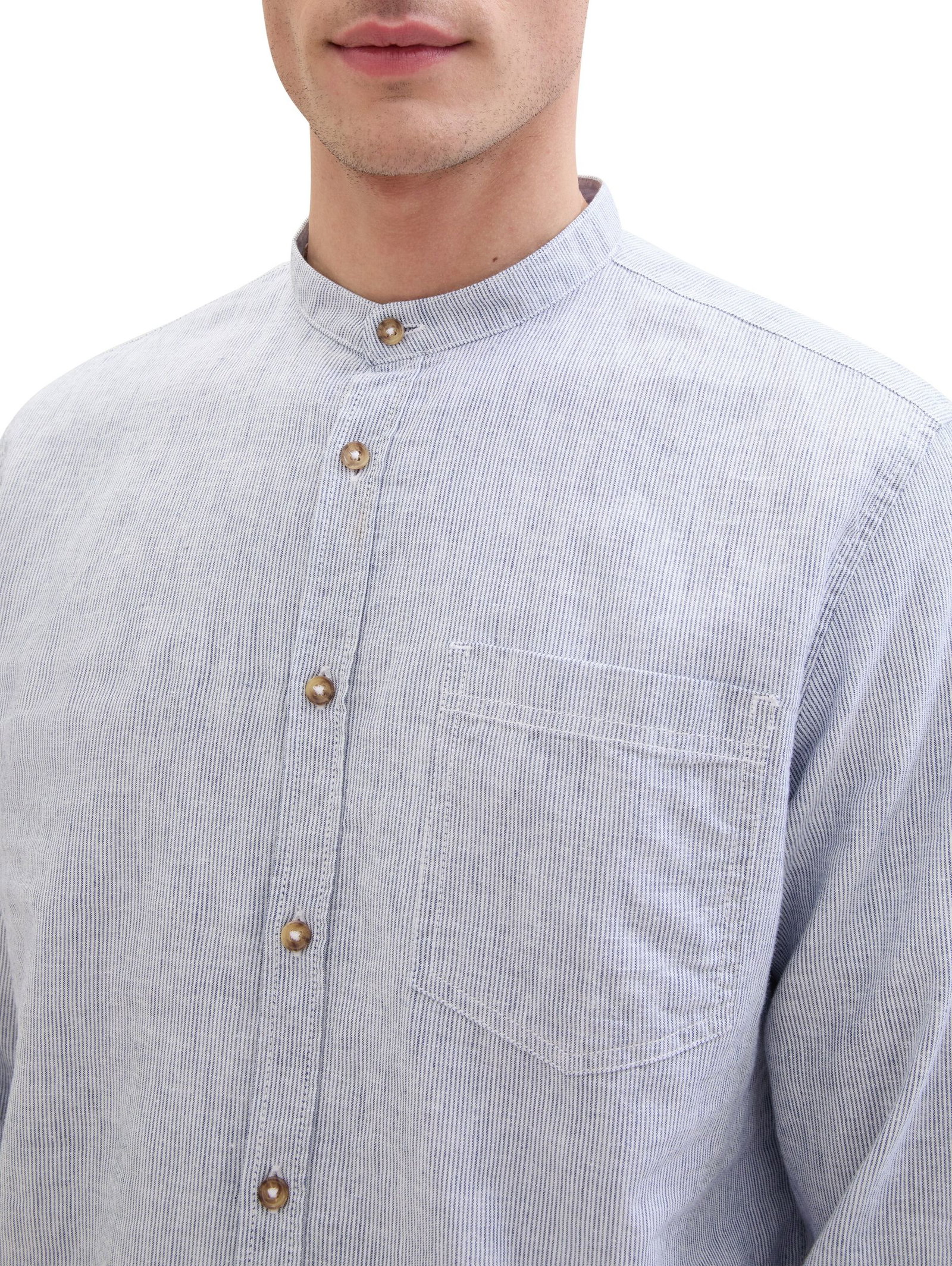 Tom Tailor |  Gestreiftes Hemd | XXL | blue fine stripe