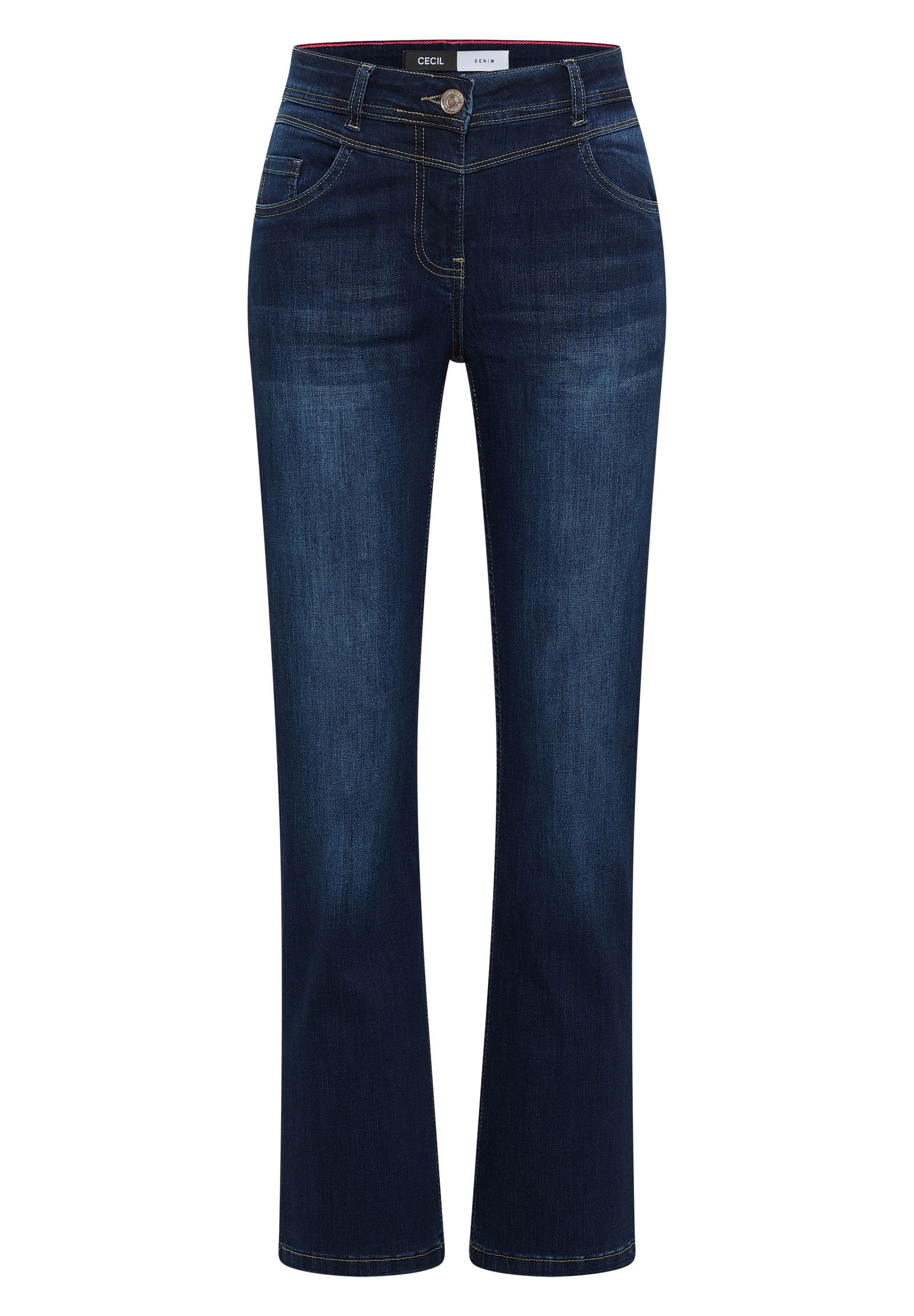 CECIL | CECIL Schmale Hose | 27/30 | dark blue wash