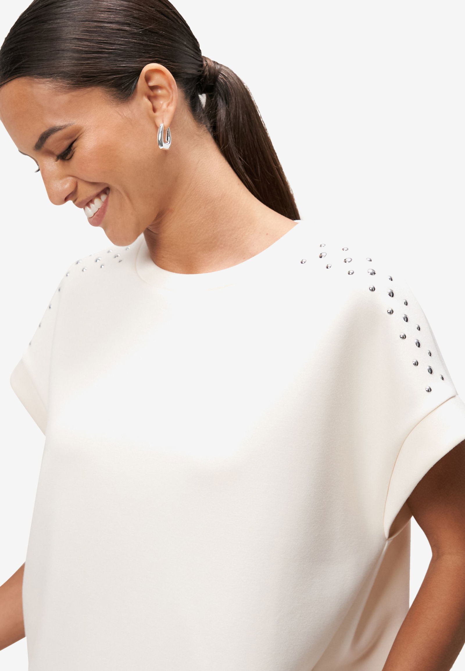 Zero |  Zero Strickjacke | Cardigan  | 36 | patch creamsilver