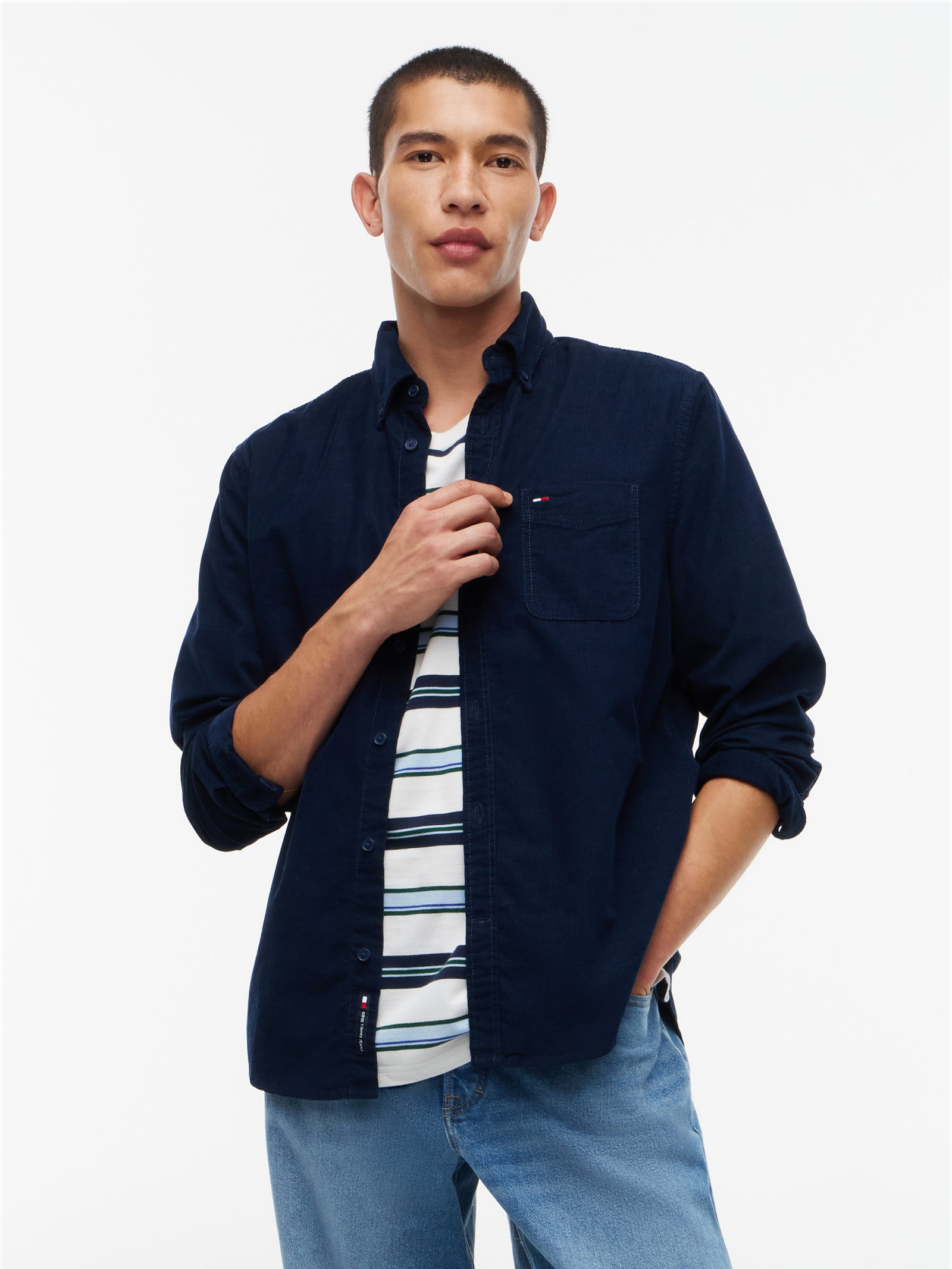TJM REG BABY CORDUROY SHIRT EXT, BL #2