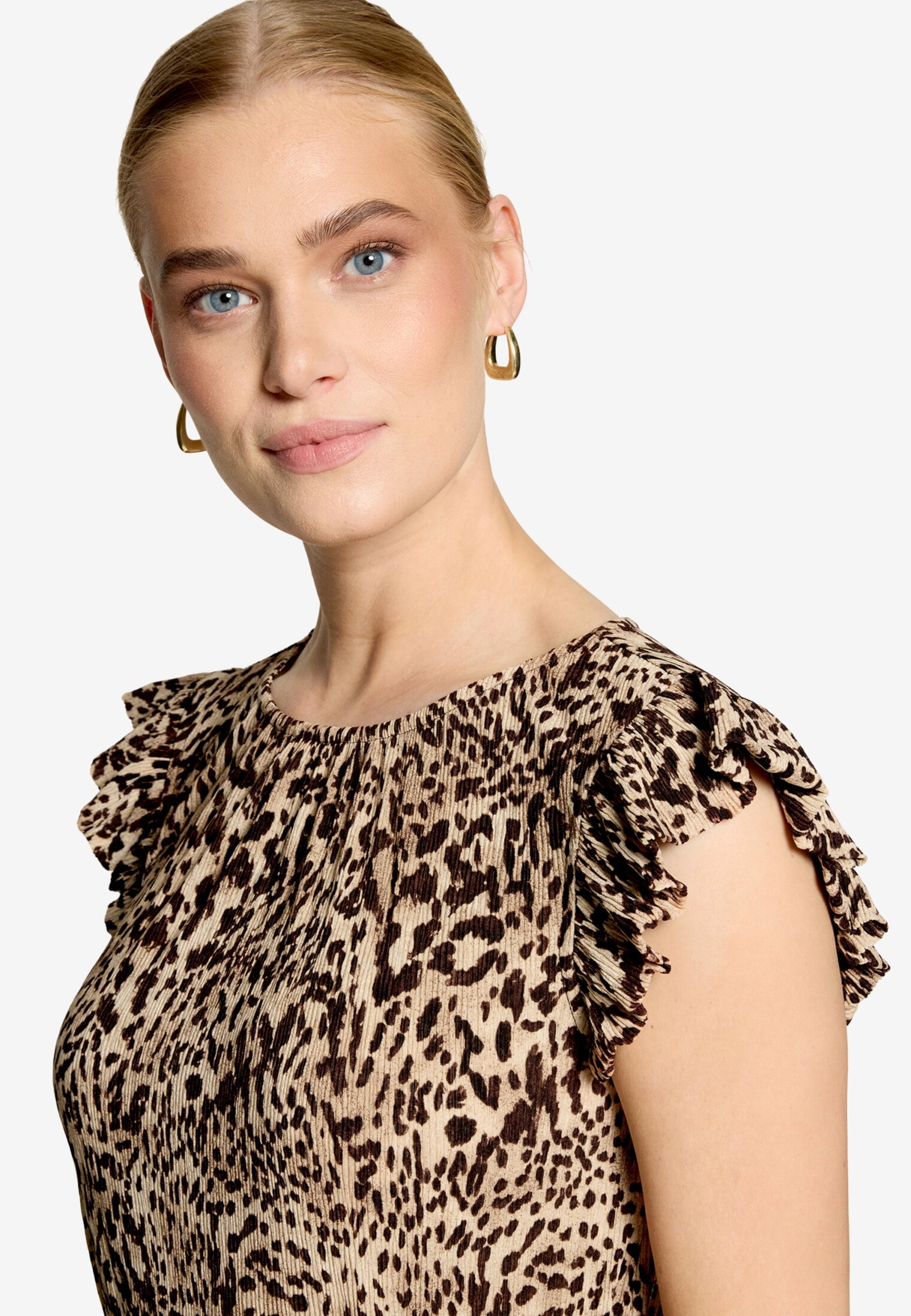Kleid Kurz ohne Arm, Beige/Brown #5