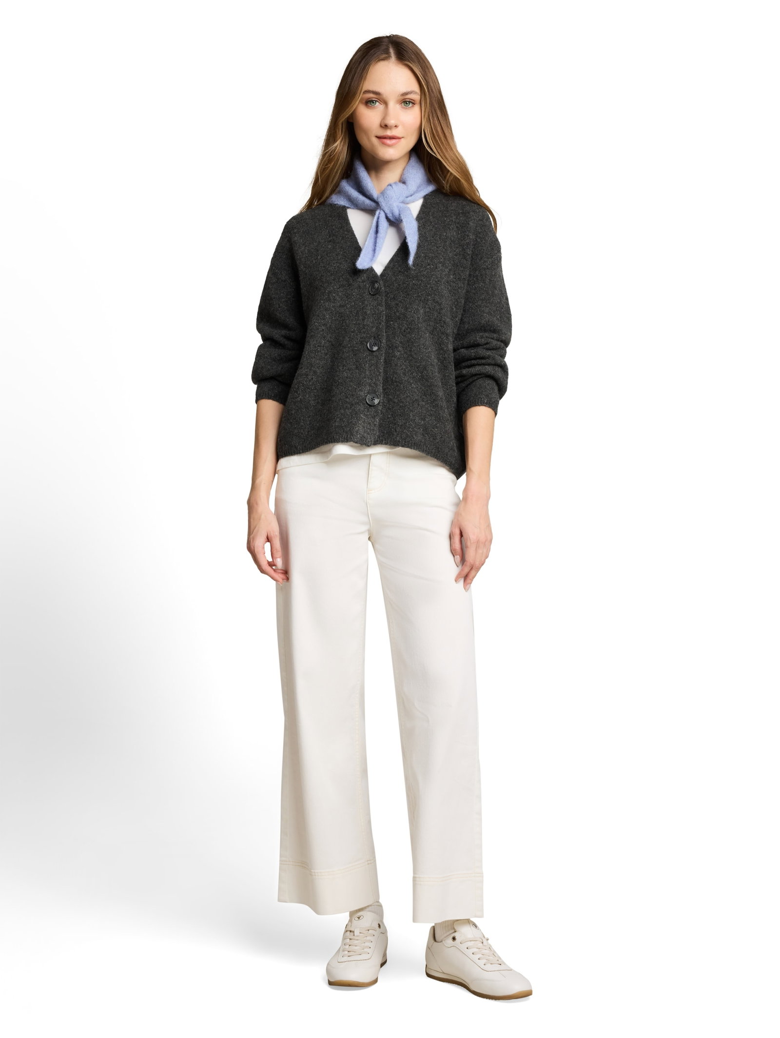 cozy knit cardigan, Shale Grey Melange #3