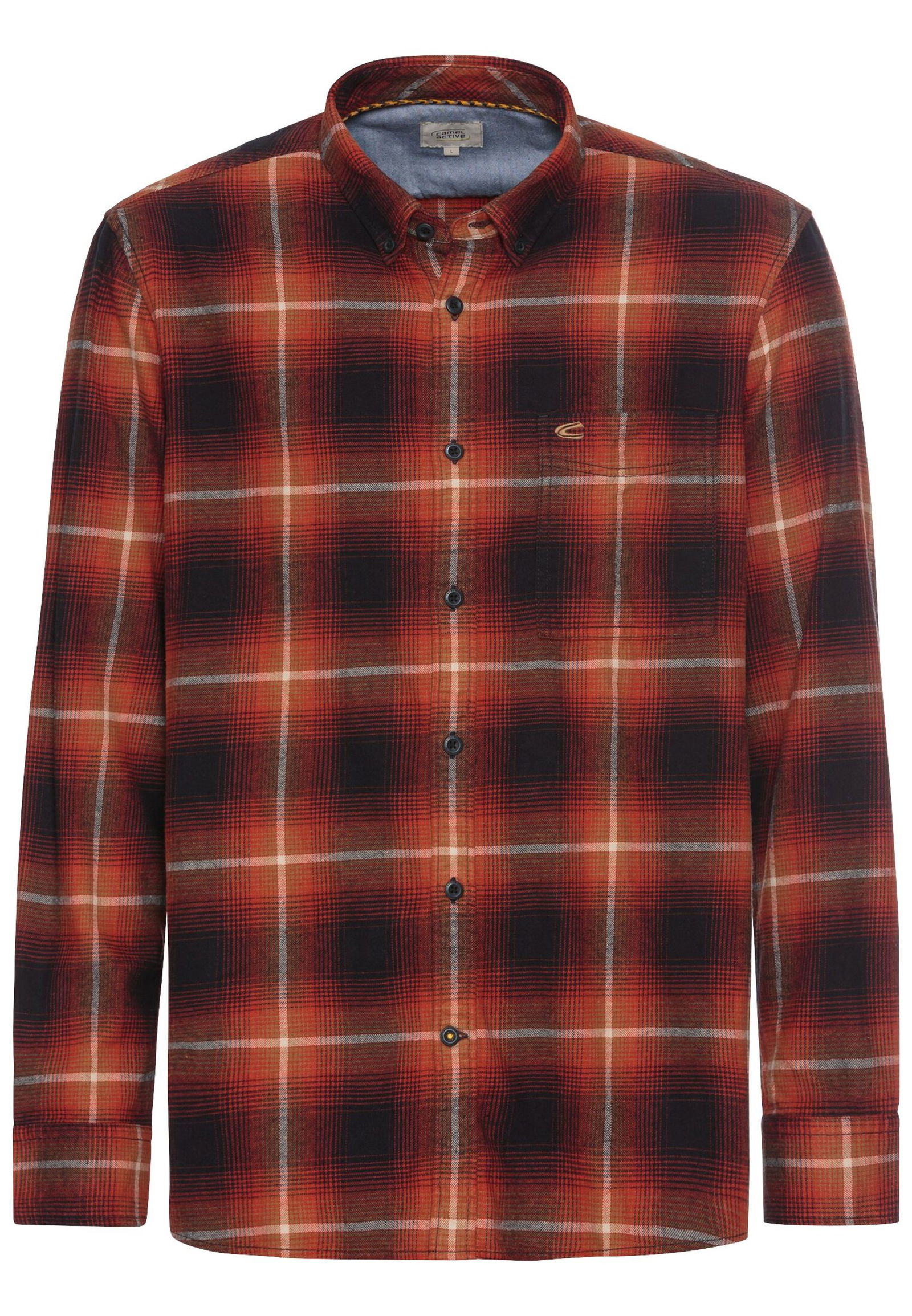 Camel Active |  Camel Active Hemd Regular Fit  | M | faded red