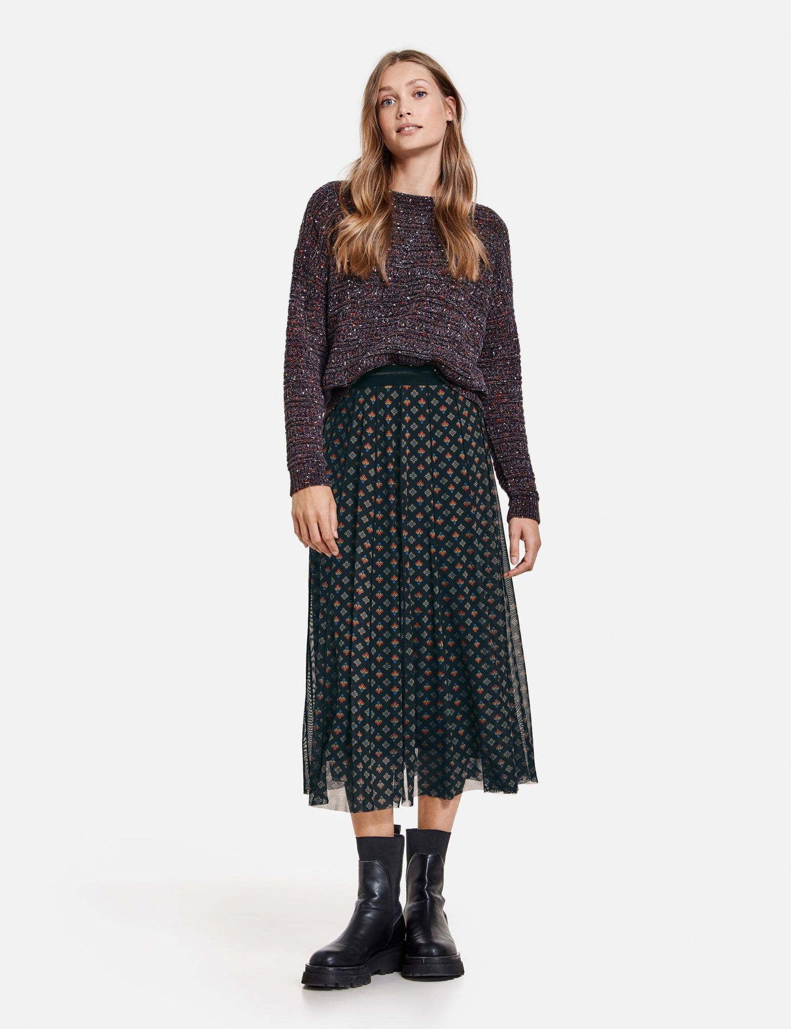 Softer A-Linien-Rock in Midilänge