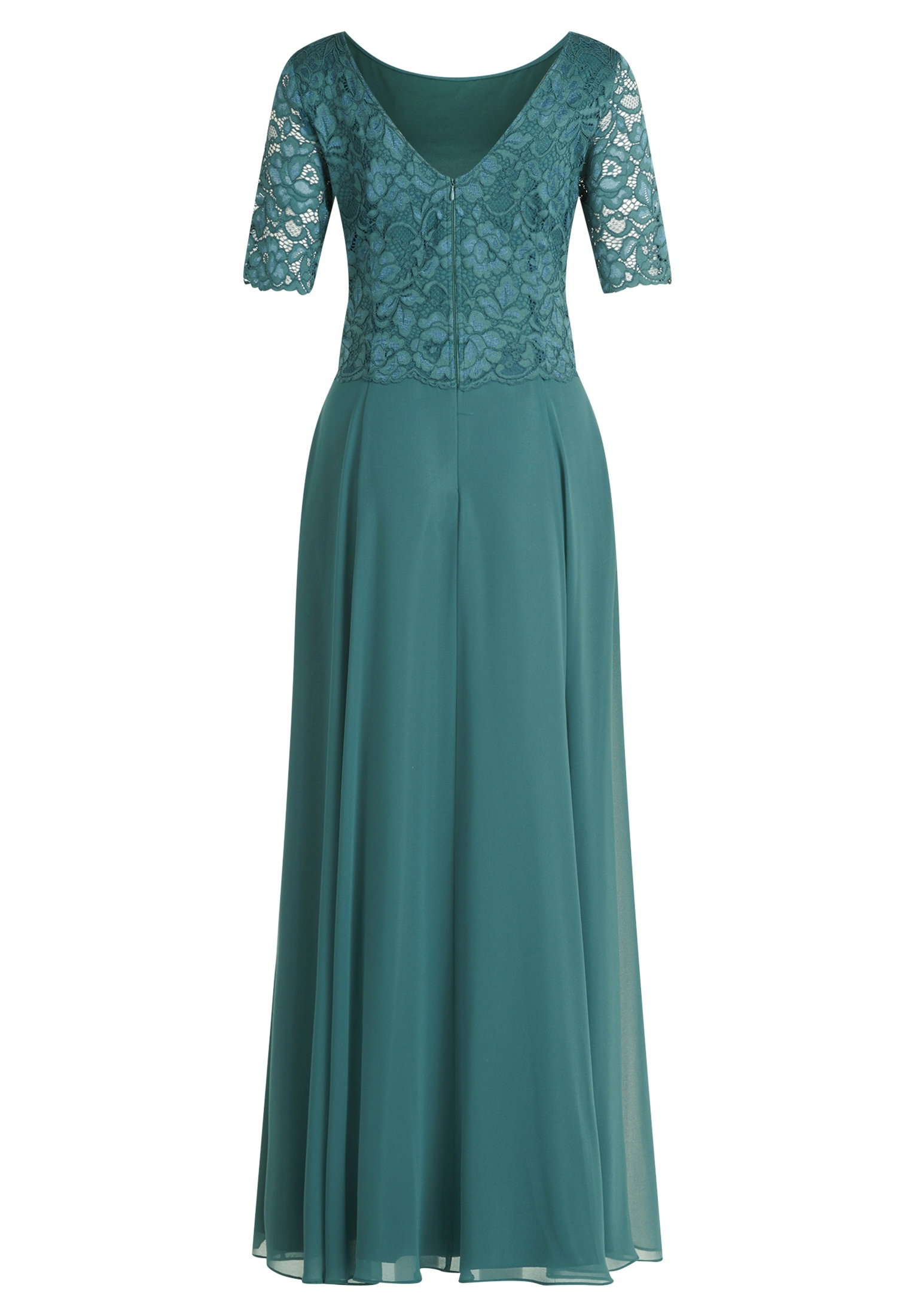 Kleid Lang 1/2 Arm, Dark Emerald #2