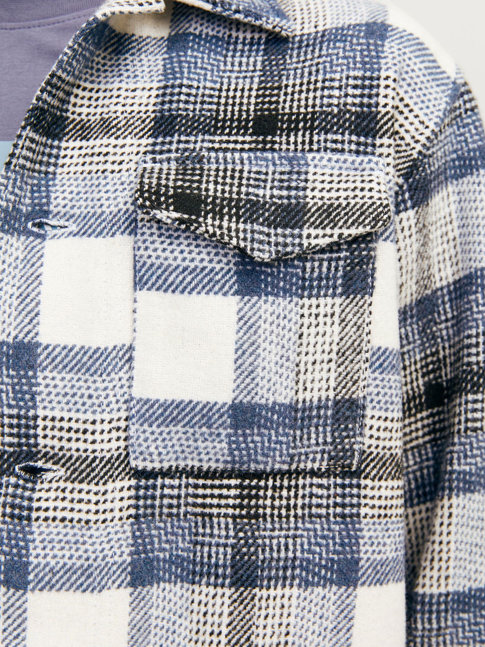 Jack&Jones | JORVESTERBRO CHECK OVERSHIRT LS JNR | 164 | nightshadow blue