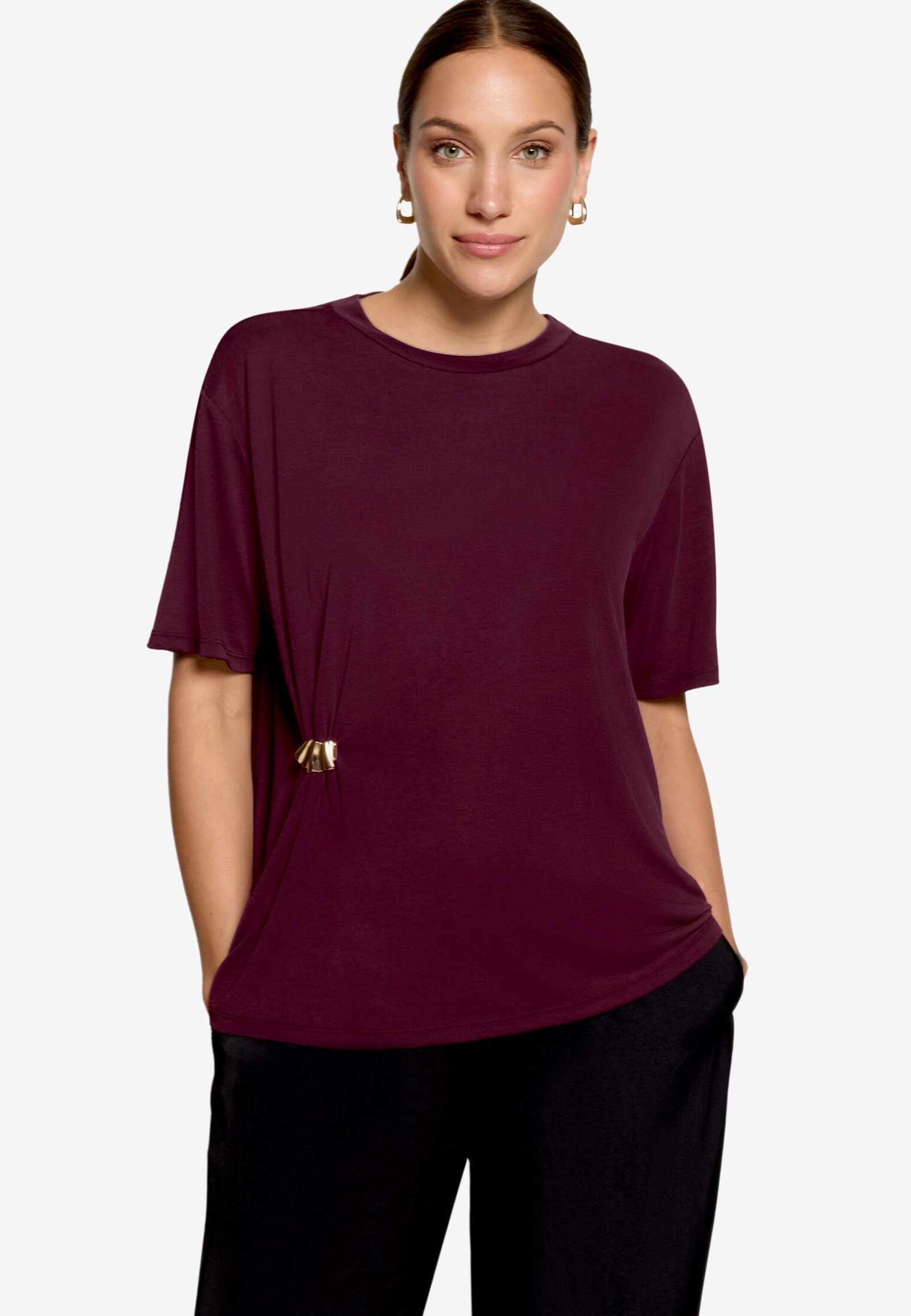 Shirt Kurz 1/2 Arm, Dark Aubergine #2