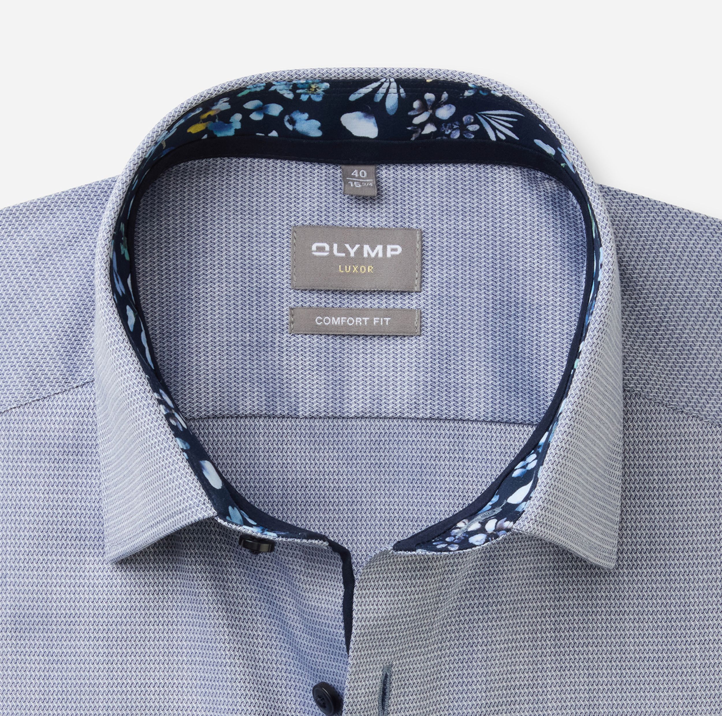 Olymp |  Olymp Hemd Modern Fit  | 46 | marine