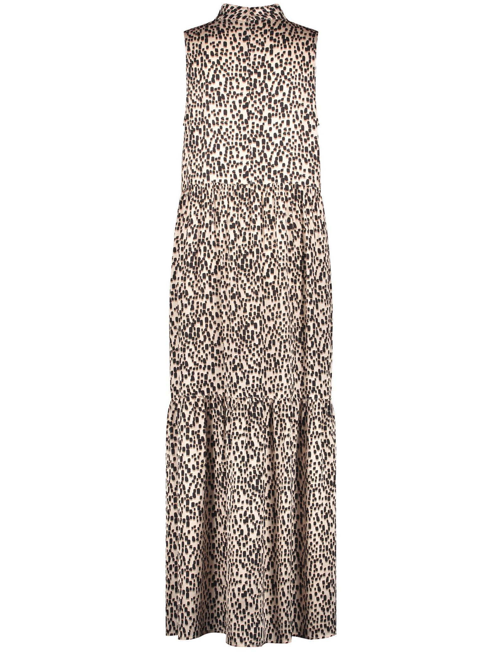 Ärmelloses Stufenkleid mit Allover-Print EcoVero