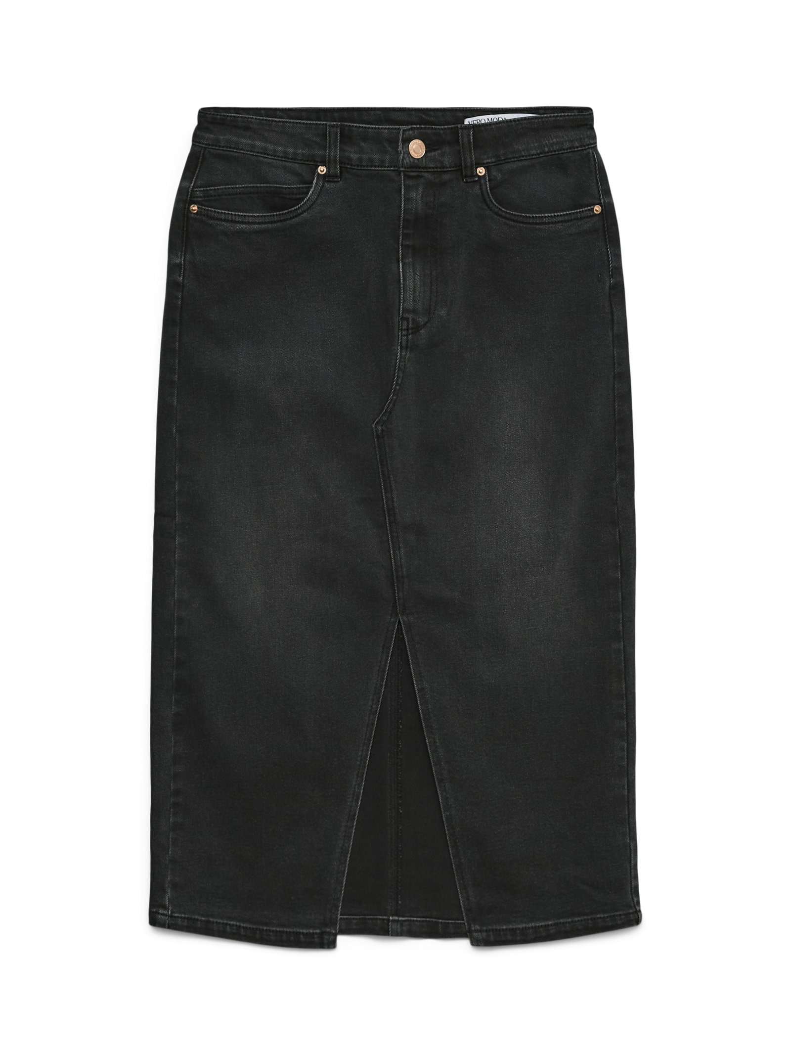VMVERI HR CALF DENIM SKIRT GA MIX N, Black #1